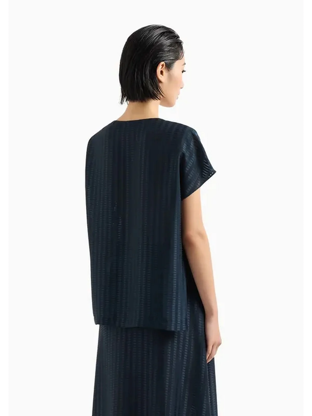 EMPORIO ARMANI Top Donna  E3NK1D F9912 927 Blu - Image 3