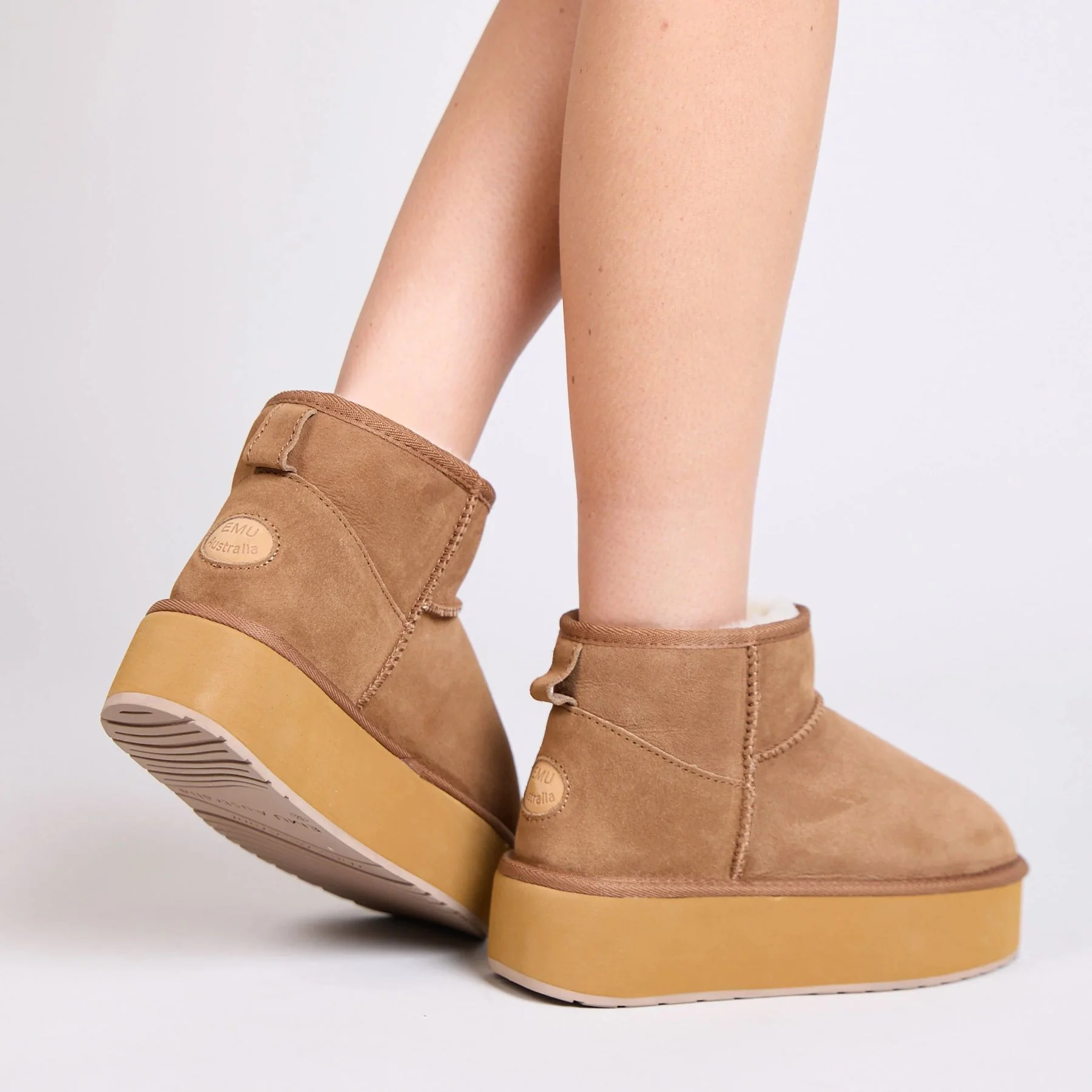 EMU Australia Stivali e Stivaletti  Stinger Micro Flatform chestnut W13082-CHES Marrone - Image 7