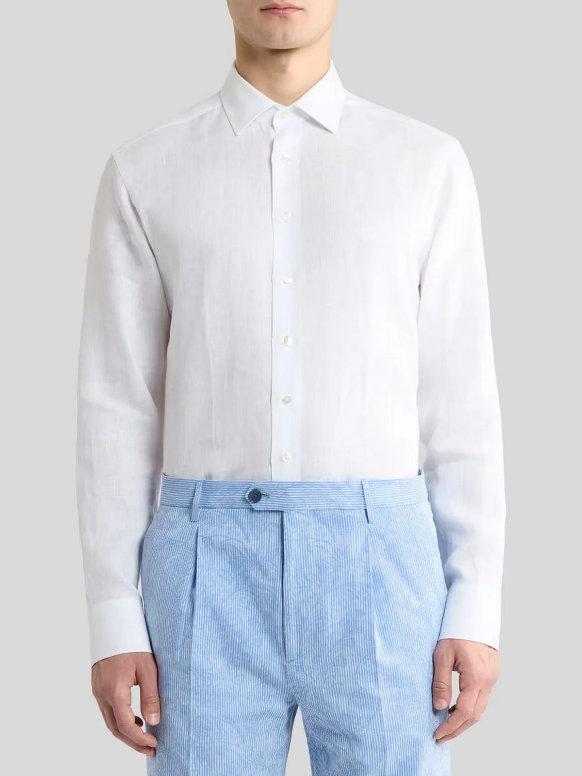 ETRO Camicia Uomo SHIRT ROMA LOGO MRIB0002 99TU3F3 W0800 Bianco - Image 2