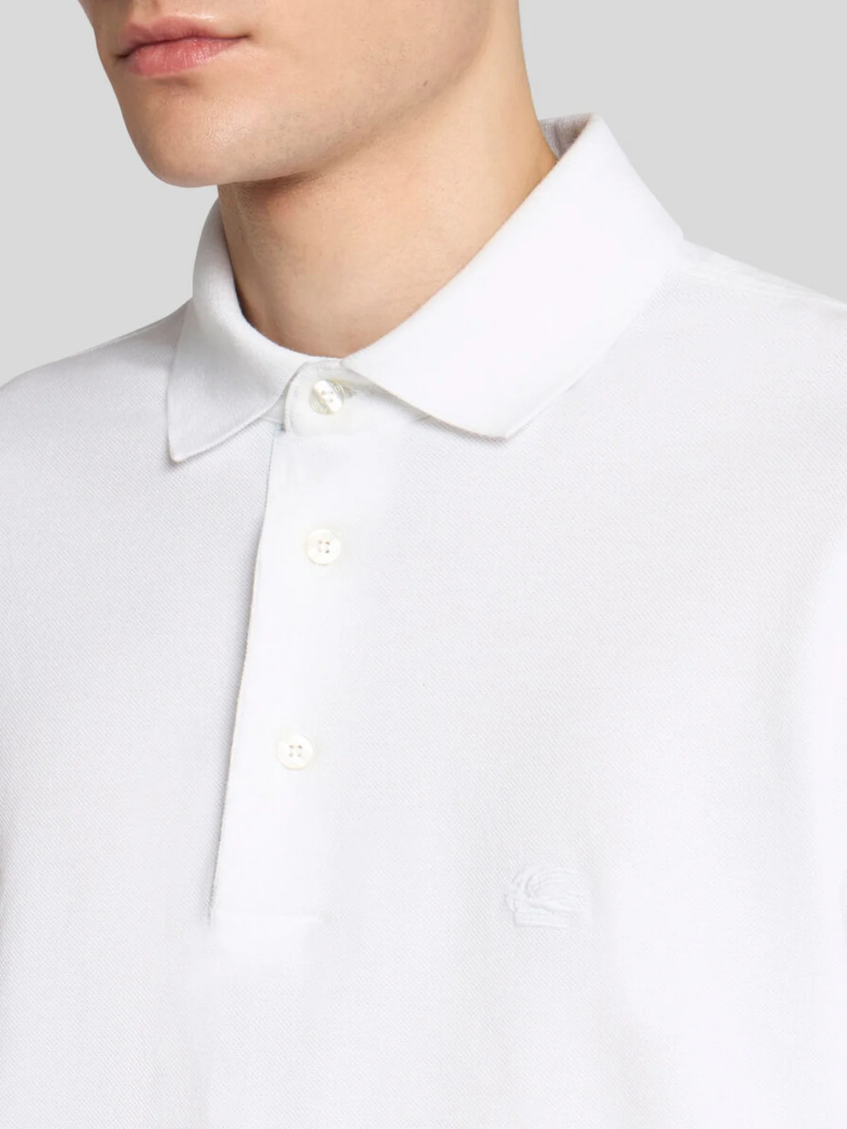 ETRO Polo Uomo POLO ROMA PRINTED DETAILS MRMD0005 AC274 W0800 Bianco - Image 4