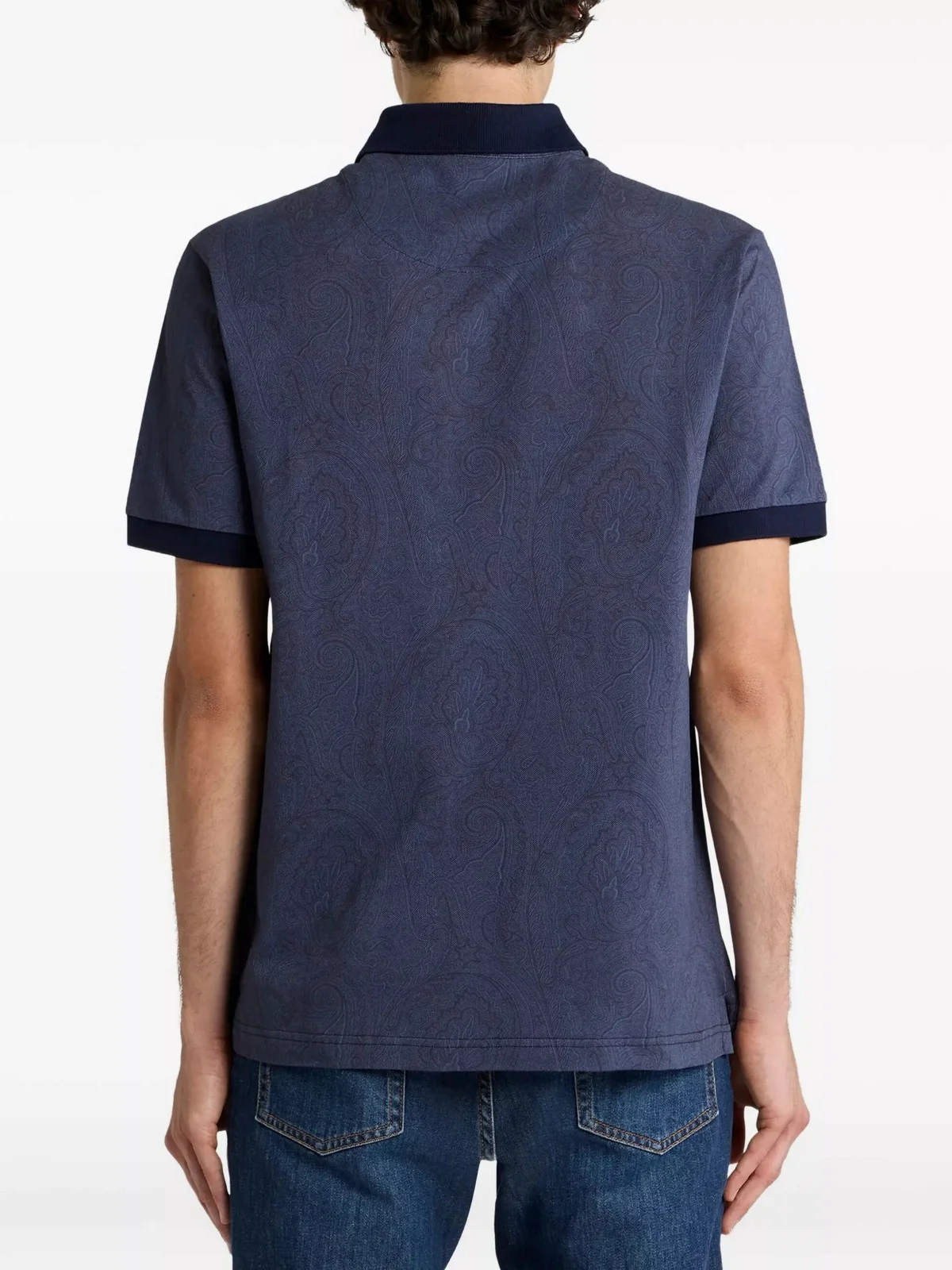 ETRO Polo Uomo ROMA POLO MRMD0004 AKF84 X0883 Blu - Image 3