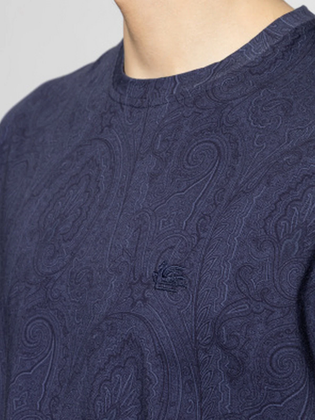 ETRO T-shirt Uomo T-SHIRT ROMA MRMA0002 AKG31 B0065 Blu - Image 2