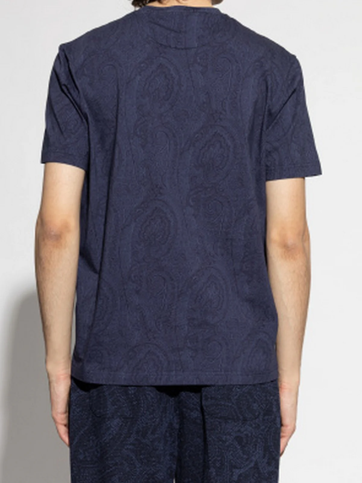 ETRO T-shirt Uomo T-SHIRT ROMA MRMA0002 AKG31 B0065 Blu - Image 3