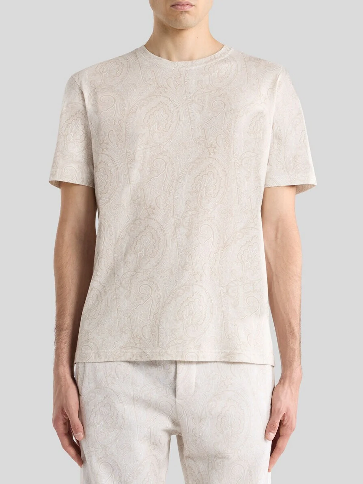ETRO T-shirt Uomo T-SHIRT ROMA MRMA0002 AKG31 M0096 Beige - Image 2