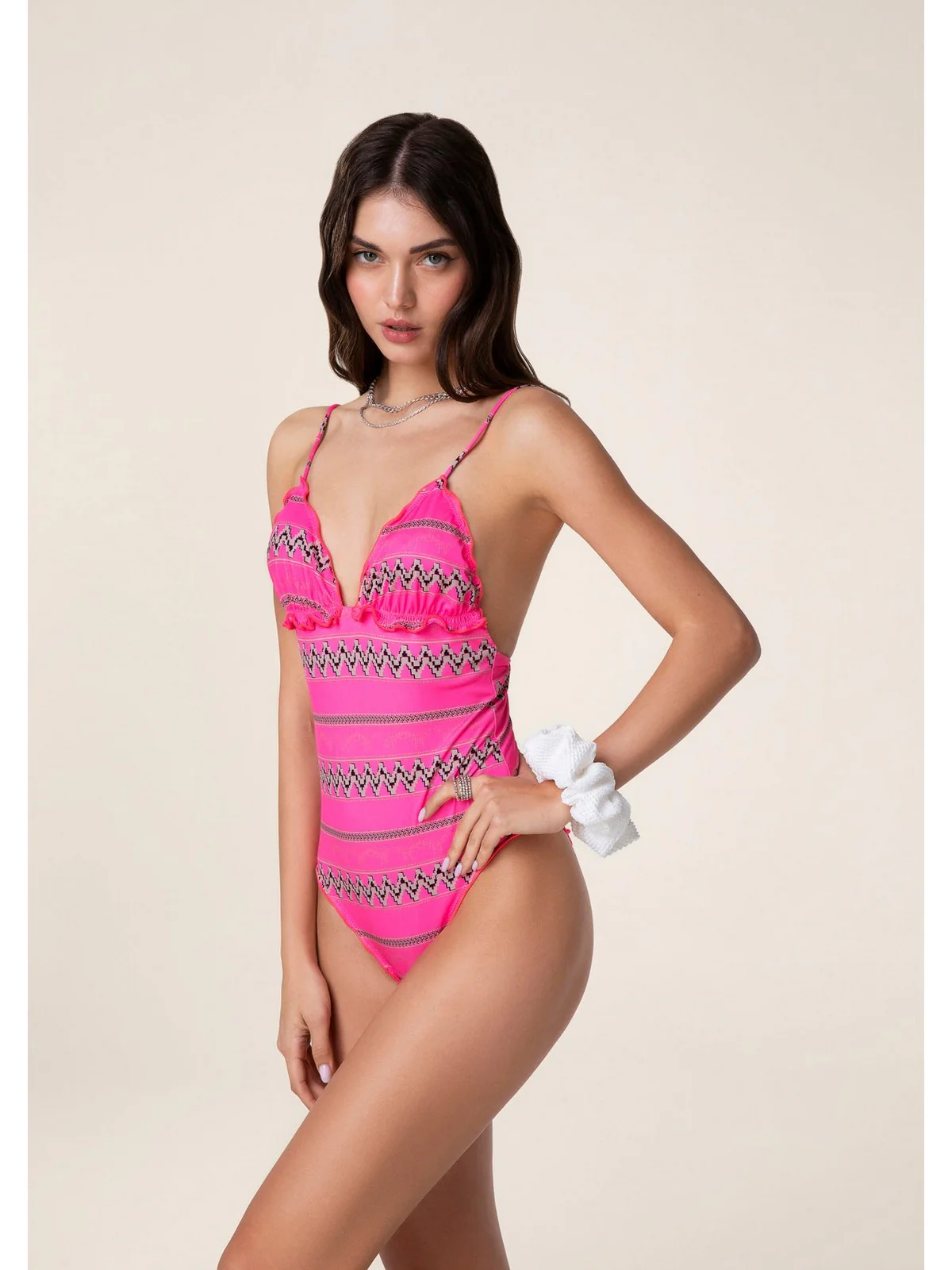 F**K Costume da bagno Donna  FK24-1342X05 Rosa - Image 2