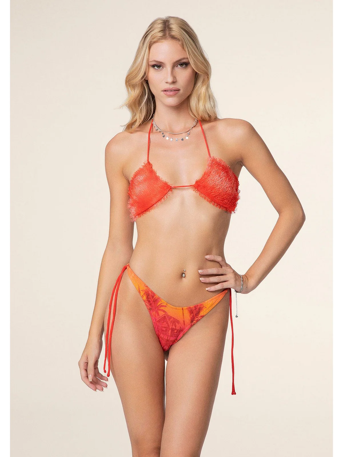 F**K Costume da bagno Donna  FK25-0742X17 ORANGE - Image 2