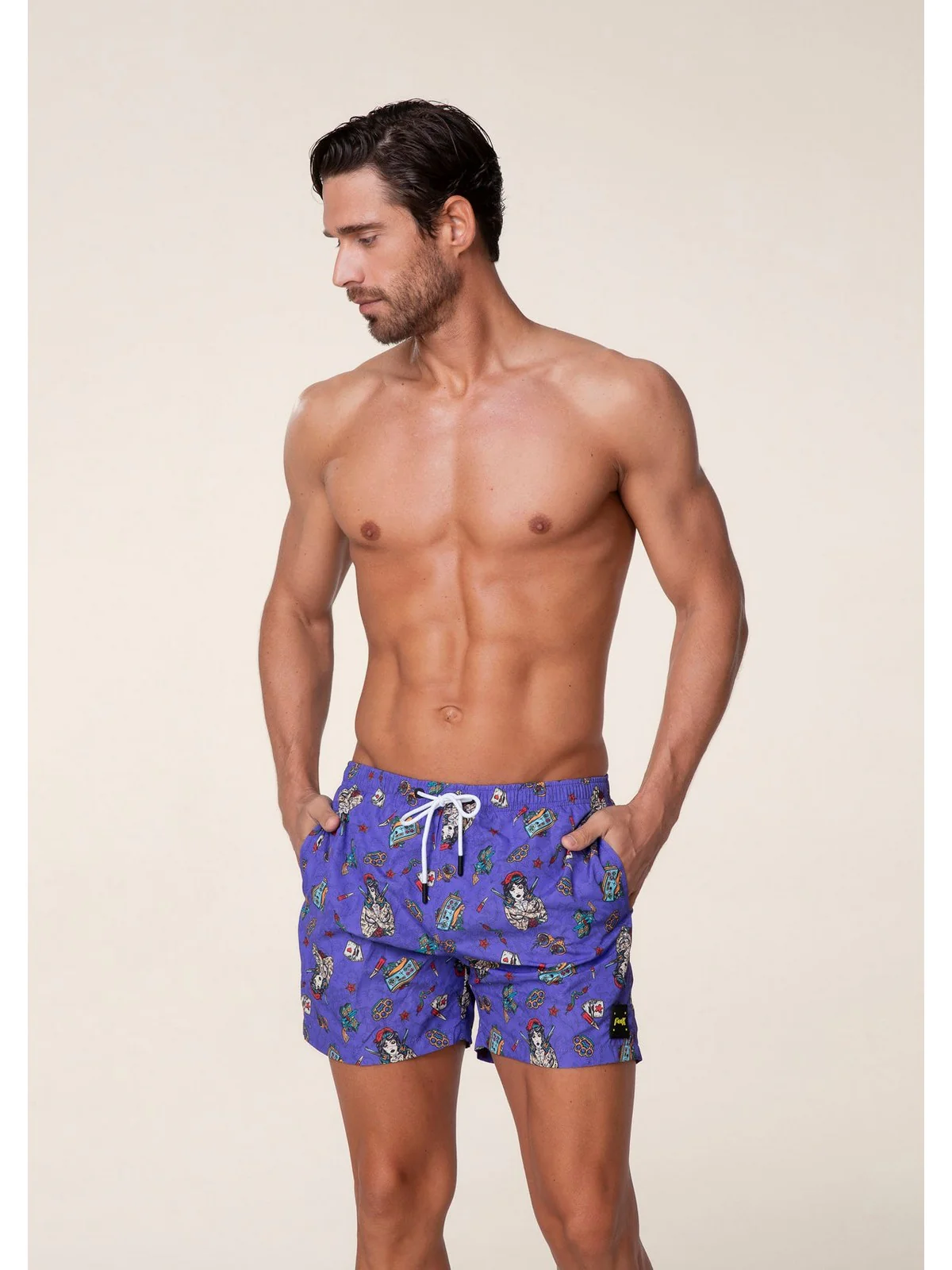 F**K Costume da bagno Uomo  FK24-2060X11 Viola - Image 3