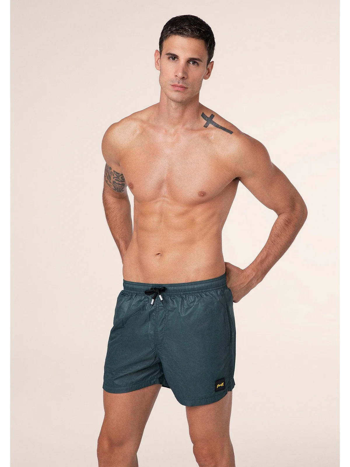 F**K Costume da bagno Uomo  FK25-M01BU02VS VERDE SCURO - Image 4