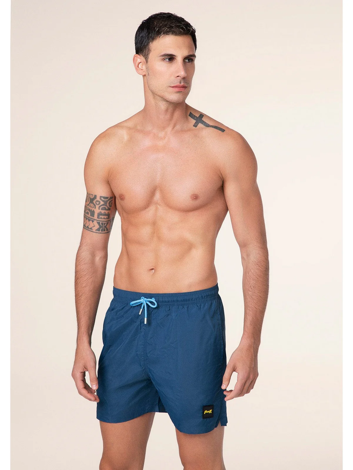 F**K Costume da bagno Uomo  FK25-M01BU04BU BLUE - Image 4