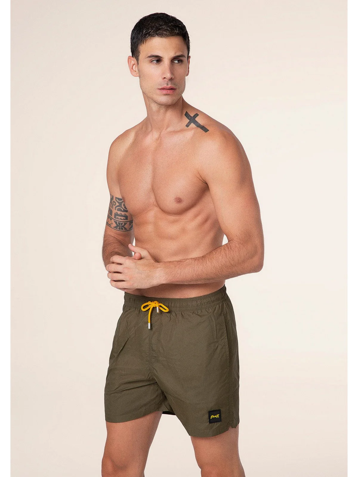 F**K Costume da bagno Uomo  FK25-M01BU04MG MILITARY GREEN - Image 2