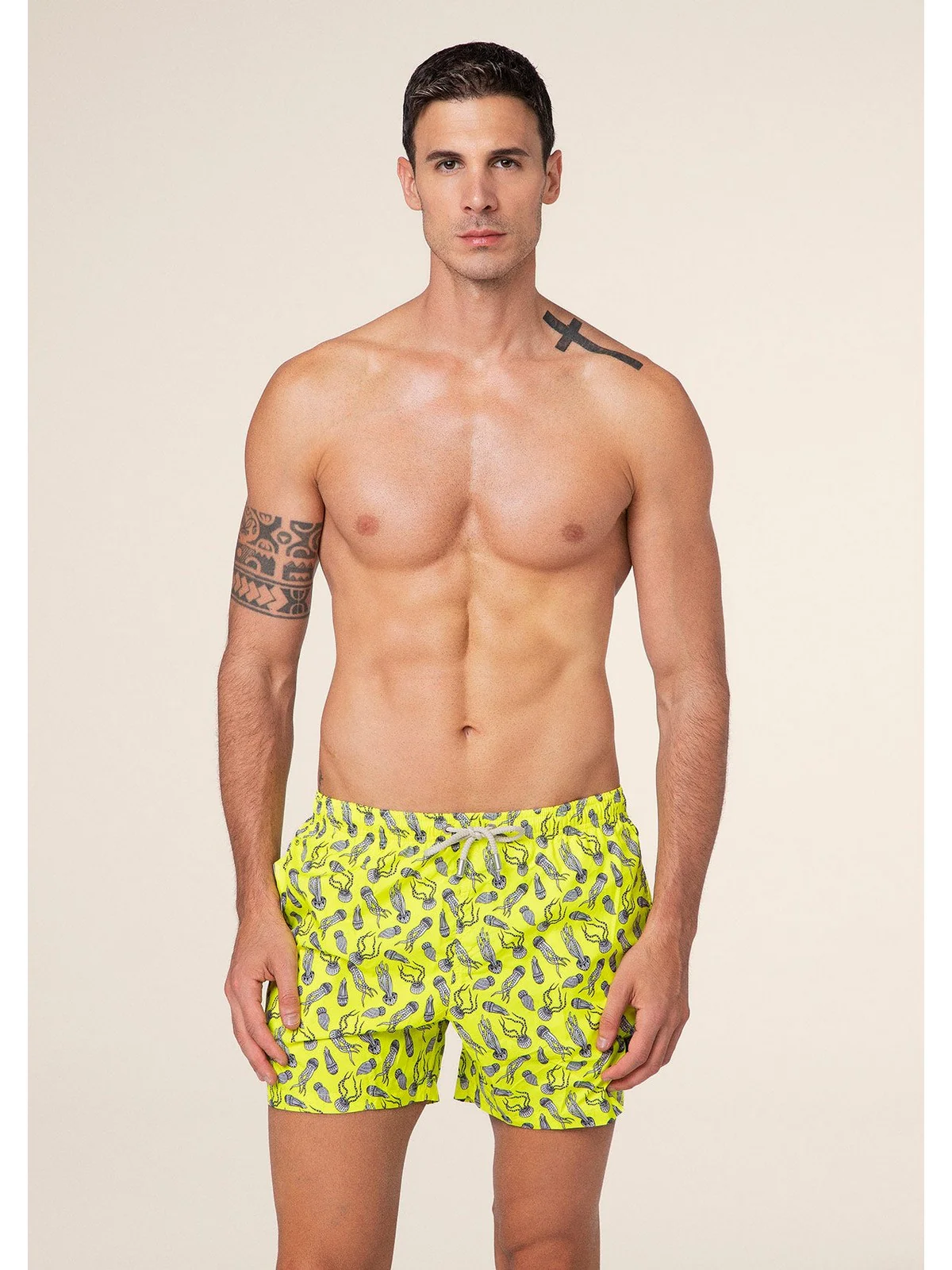 F**K Costume da bagno Uomo  FK25-M04BA30X13 Giallo - Image 3