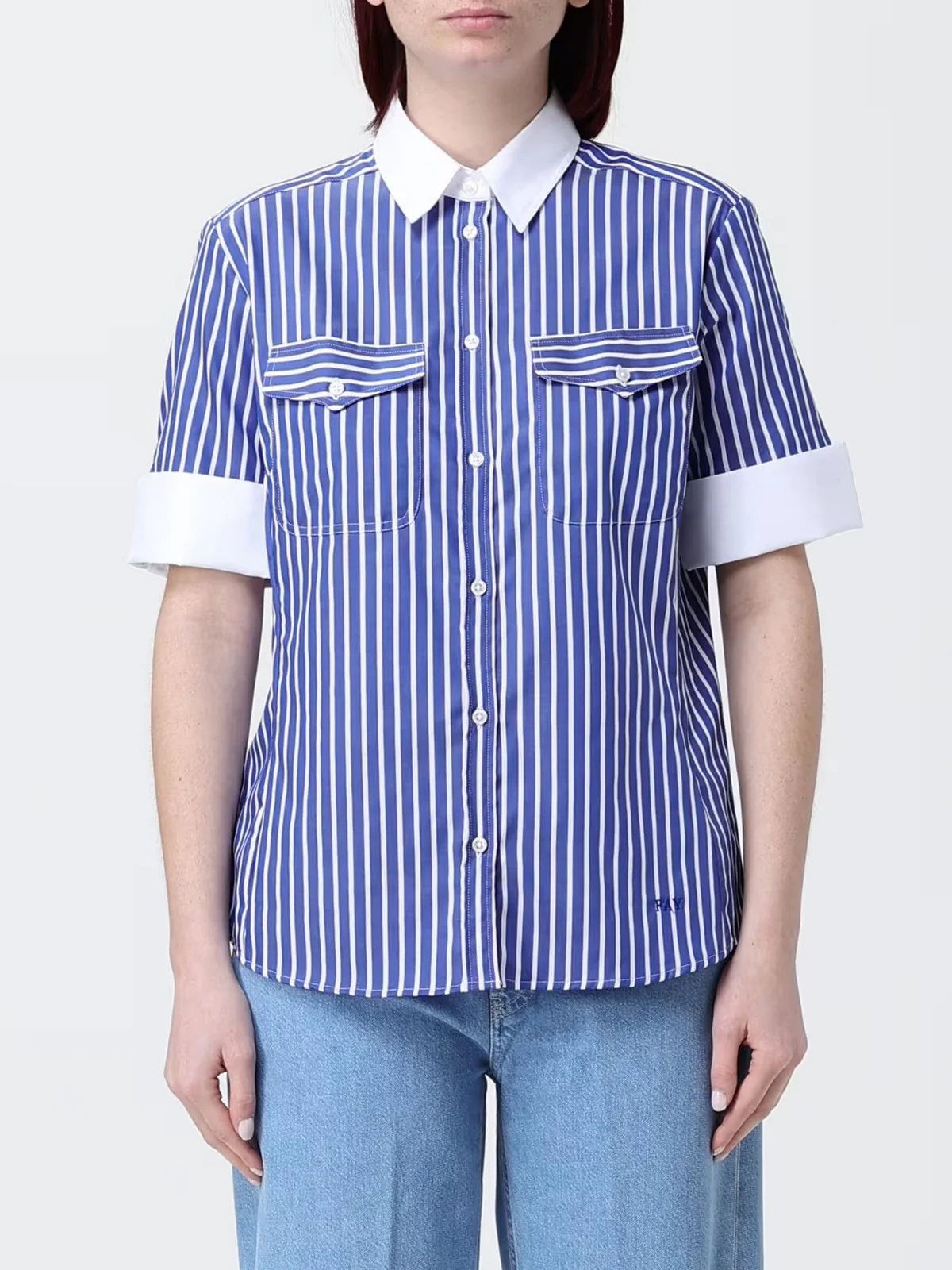 FAY Camicia Donna  NCWA2526000ZCRU604 INDACO - Image 2
