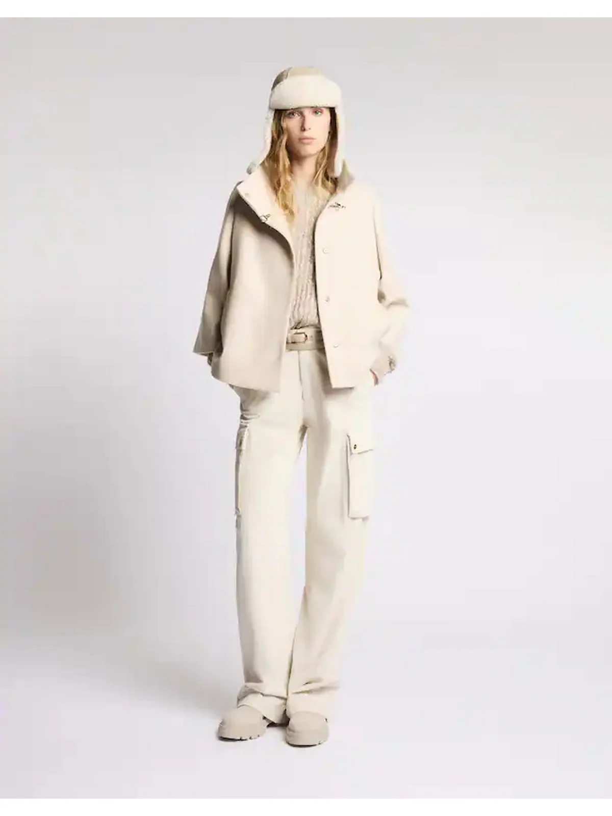 FAY Cappotto Donna  NAW12514490XMYC002 Avorio - Image 4
