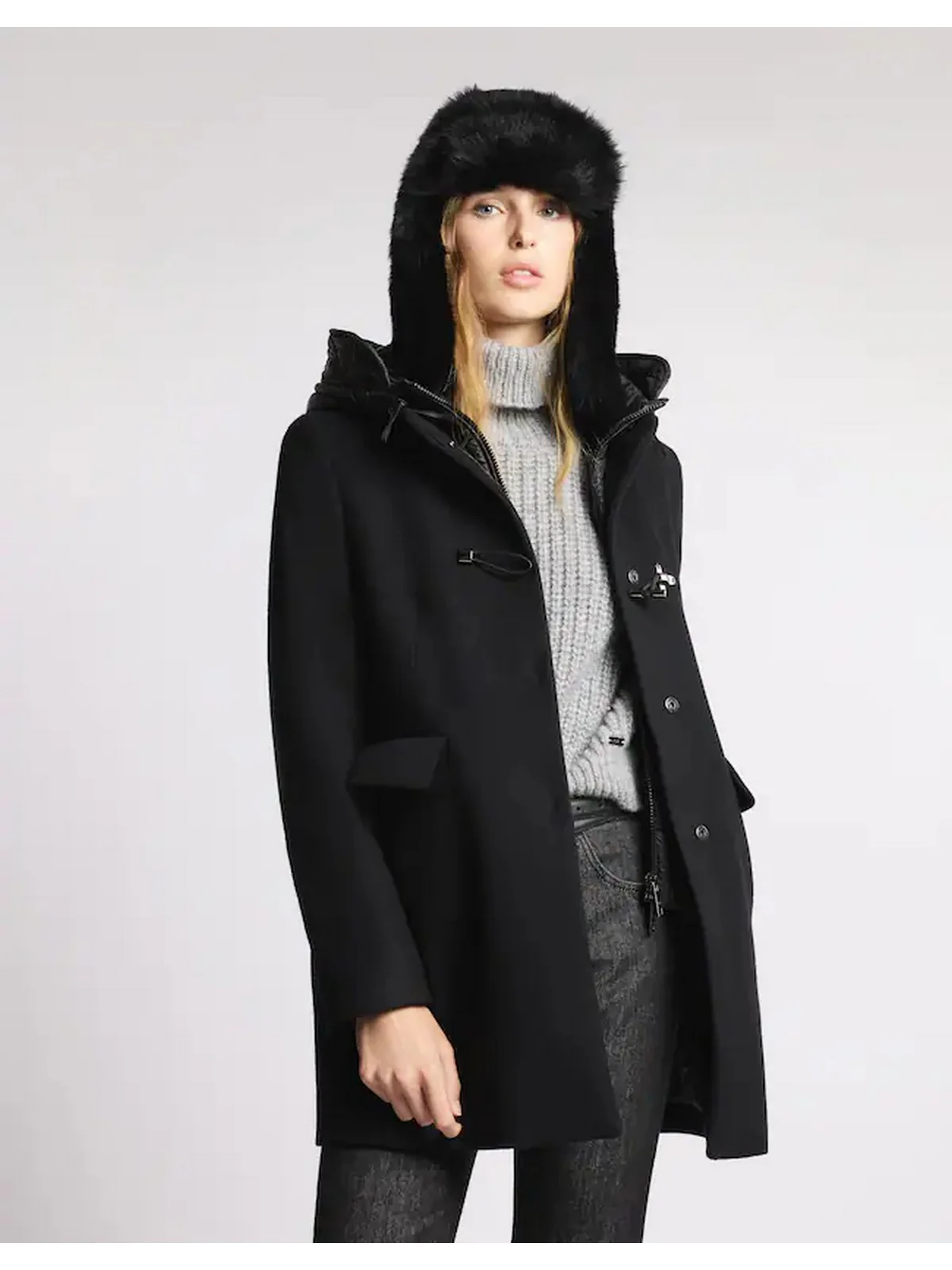 FAY Cappotto Donna  NAW59513430SGLB999 Nero - Image 5