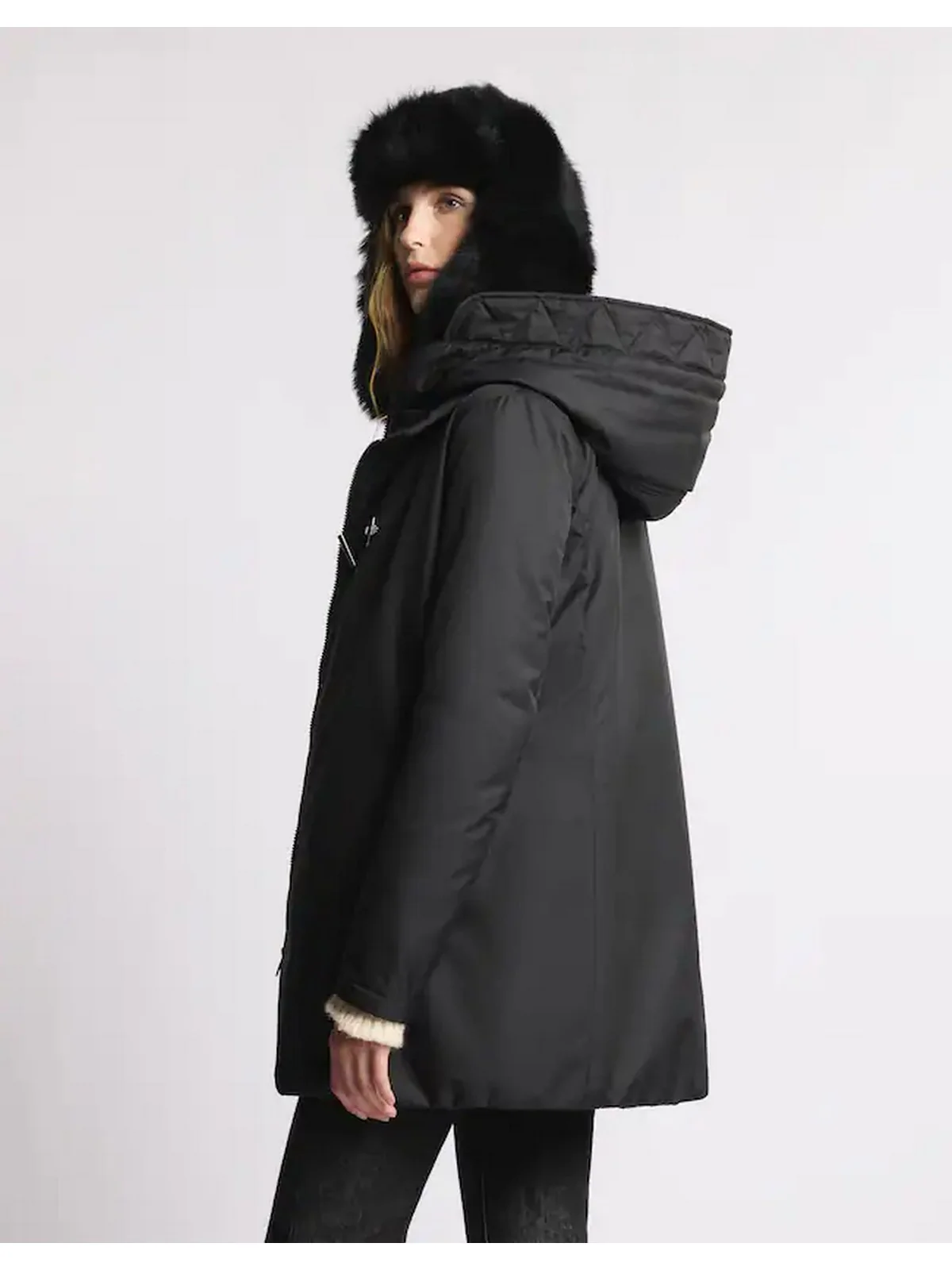 FAY Cappotto Donna  NAW59513830ZXEB999 Nero - Image 2