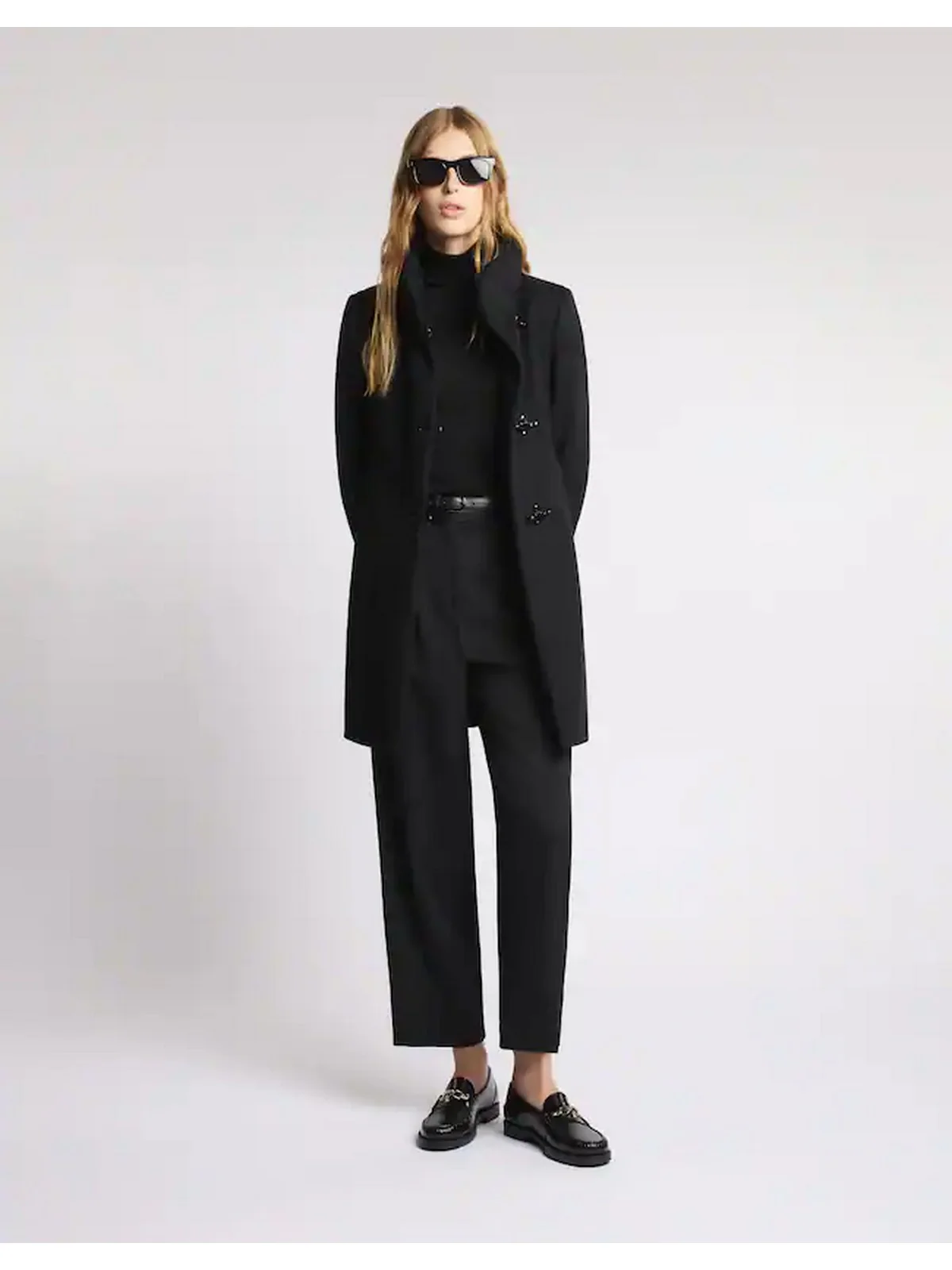 FAY Cappotto Donna Romantic Coat NAW5051Y050SGLB999 Nero - Image 3