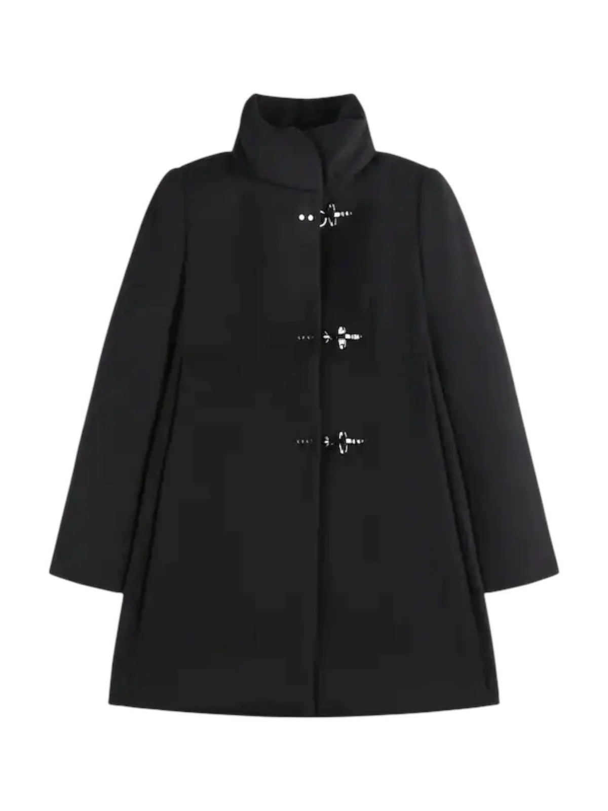 FAY Cappotto Donna Romantic Coat NAW5051Y050SGLB999 Nero - Image 7