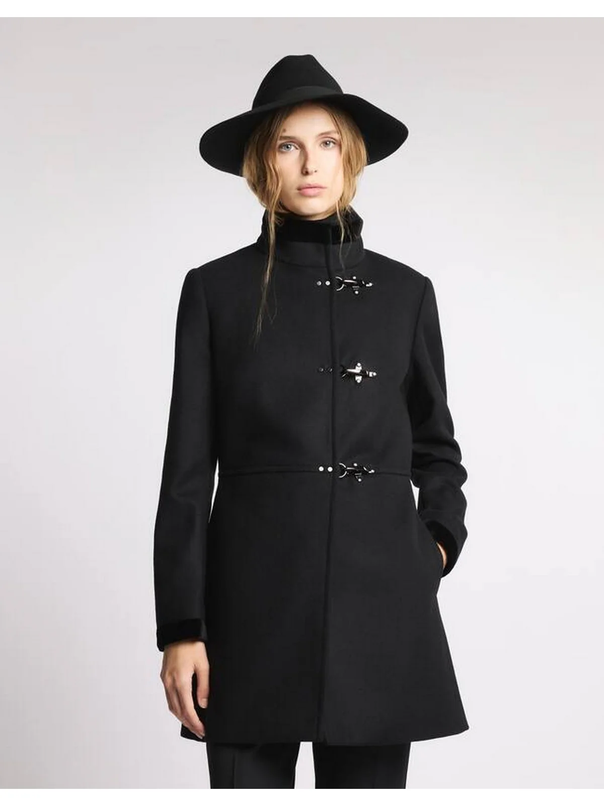 FAY Cappotto Donna Virginia Coat NAW50514000SGLB999 Nero - Image 6