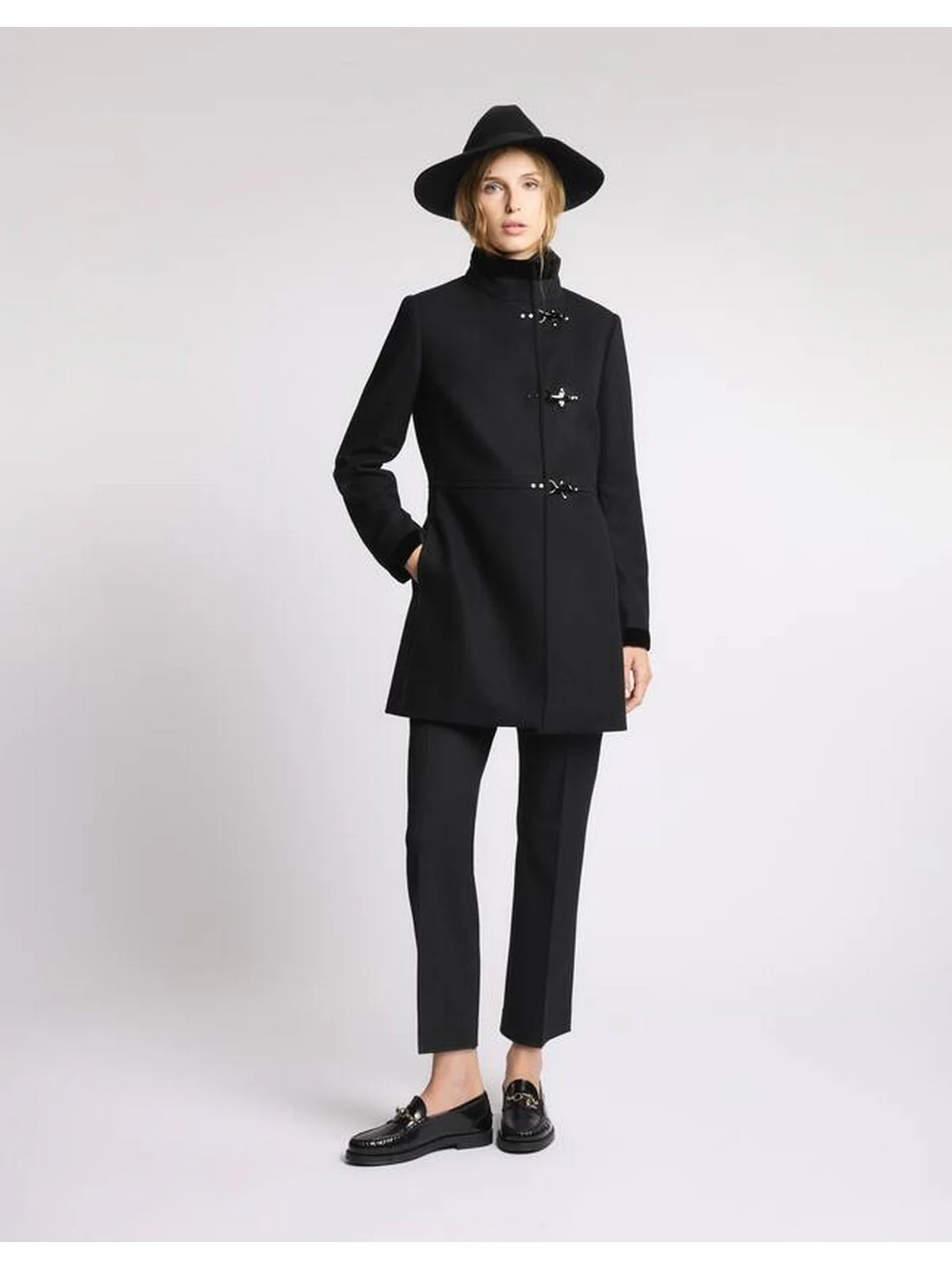 FAY Cappotto Donna Virginia Coat NAW50514000SGLB999 Nero - Image 7