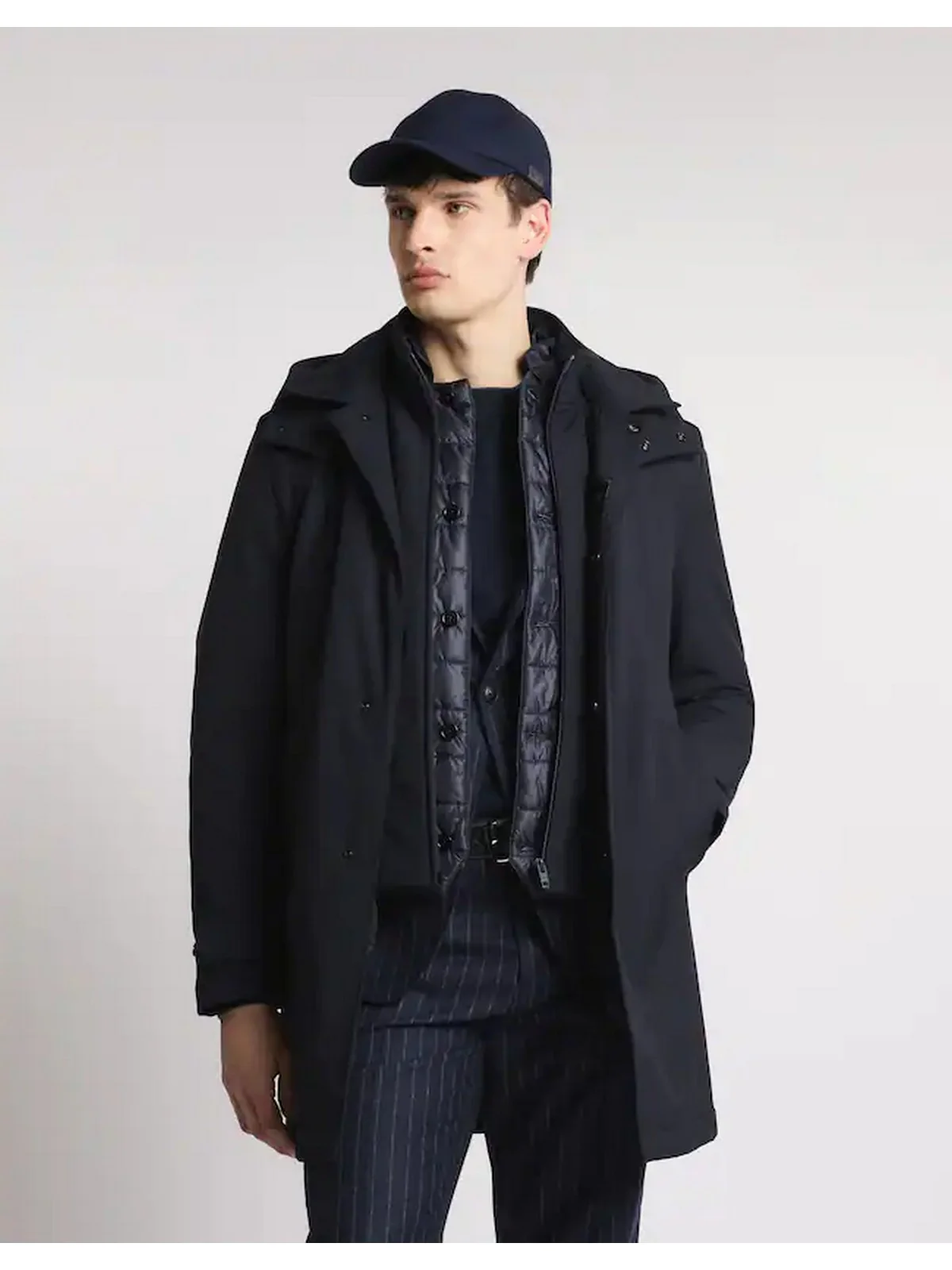 FAY Cappotto Uomo  NAM6151037JXRFU807 BLU NAVY - Image 3
