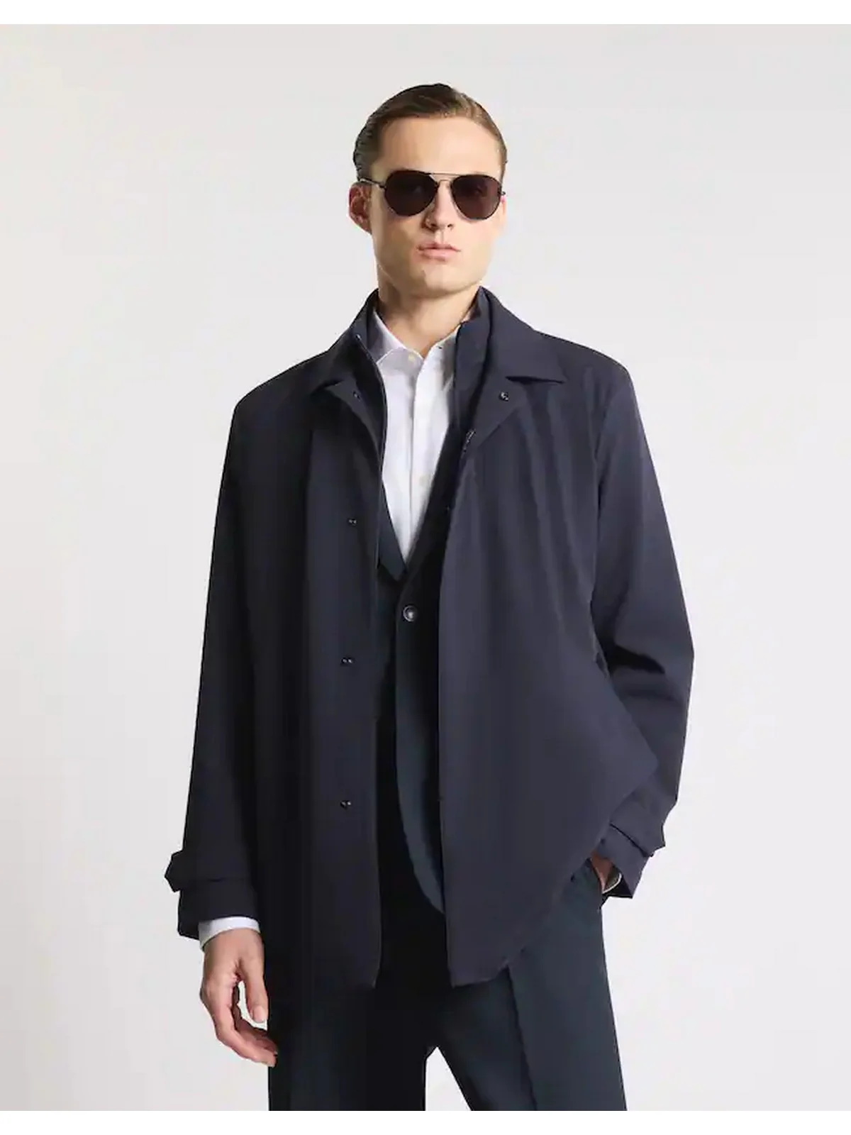 FAY Cappotto Uomo  NAM6152005SVUWU807 BLU NAVY - Image 5