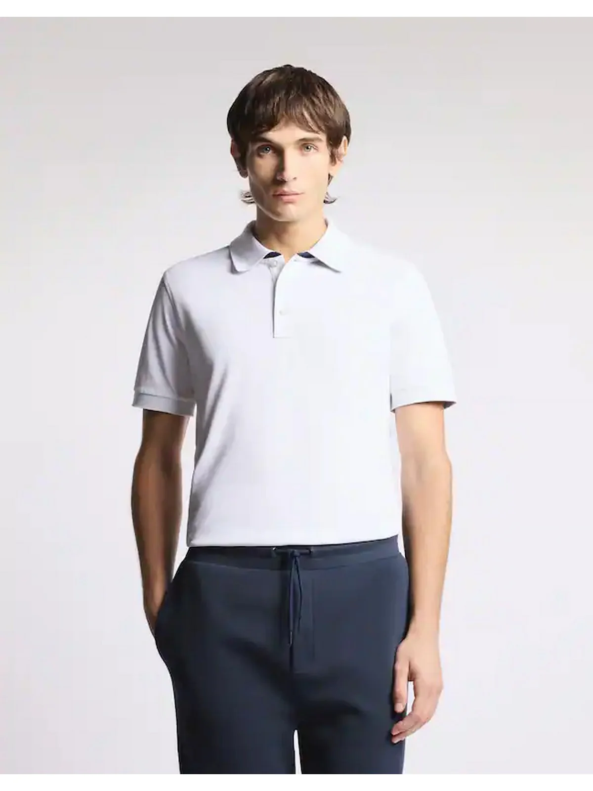 FAY Polo Uomo  NPMB252135STDWB001 Bianco - Image 3
