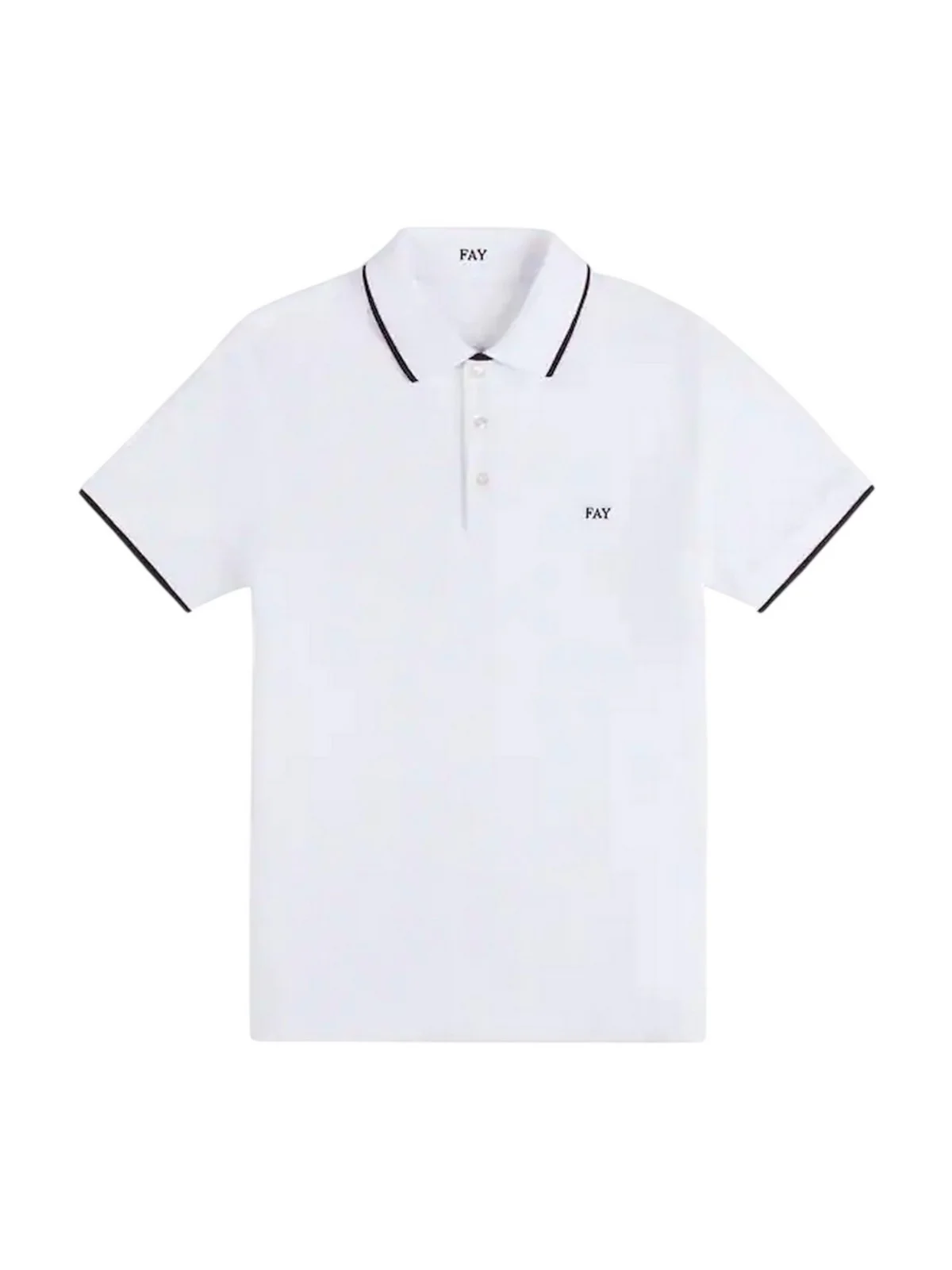 FAY Polo Uomo NPMB252140STDWB001 Bianco