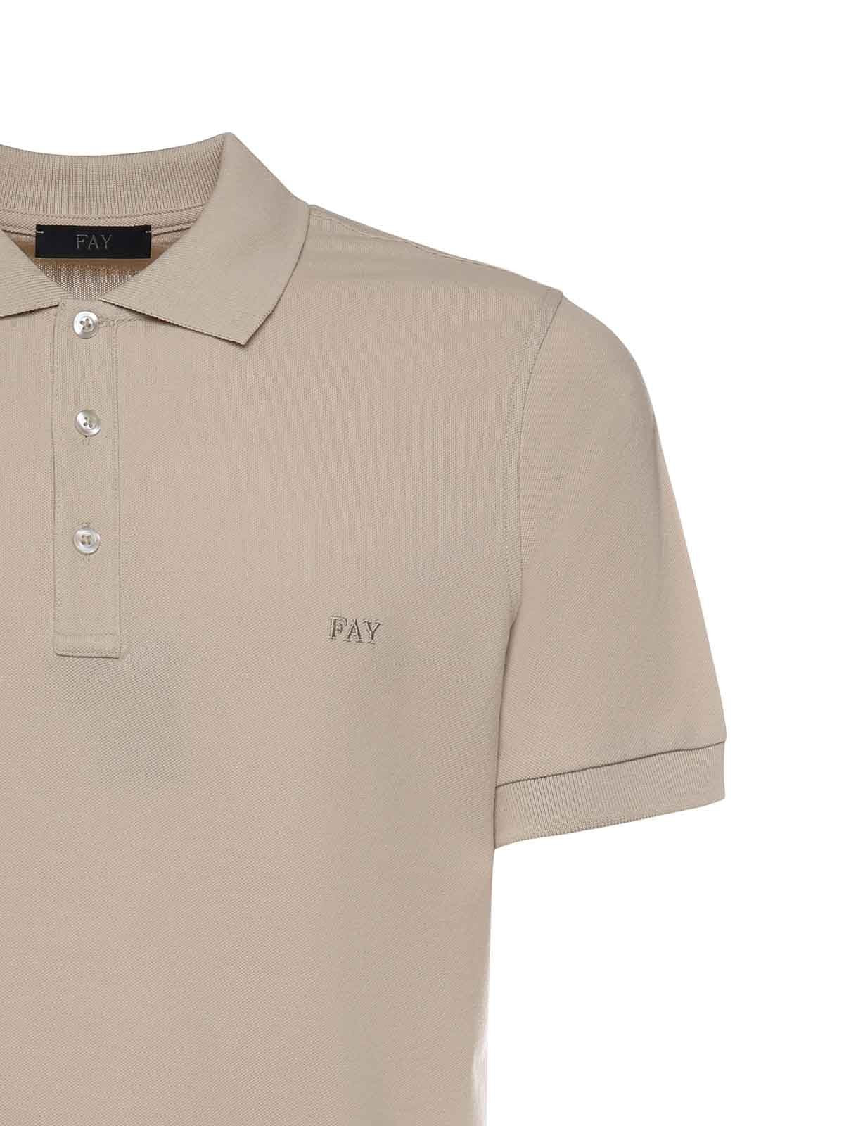 FAY Polo Uomo  NPMB252144STDWC002 Avorio - Image 3