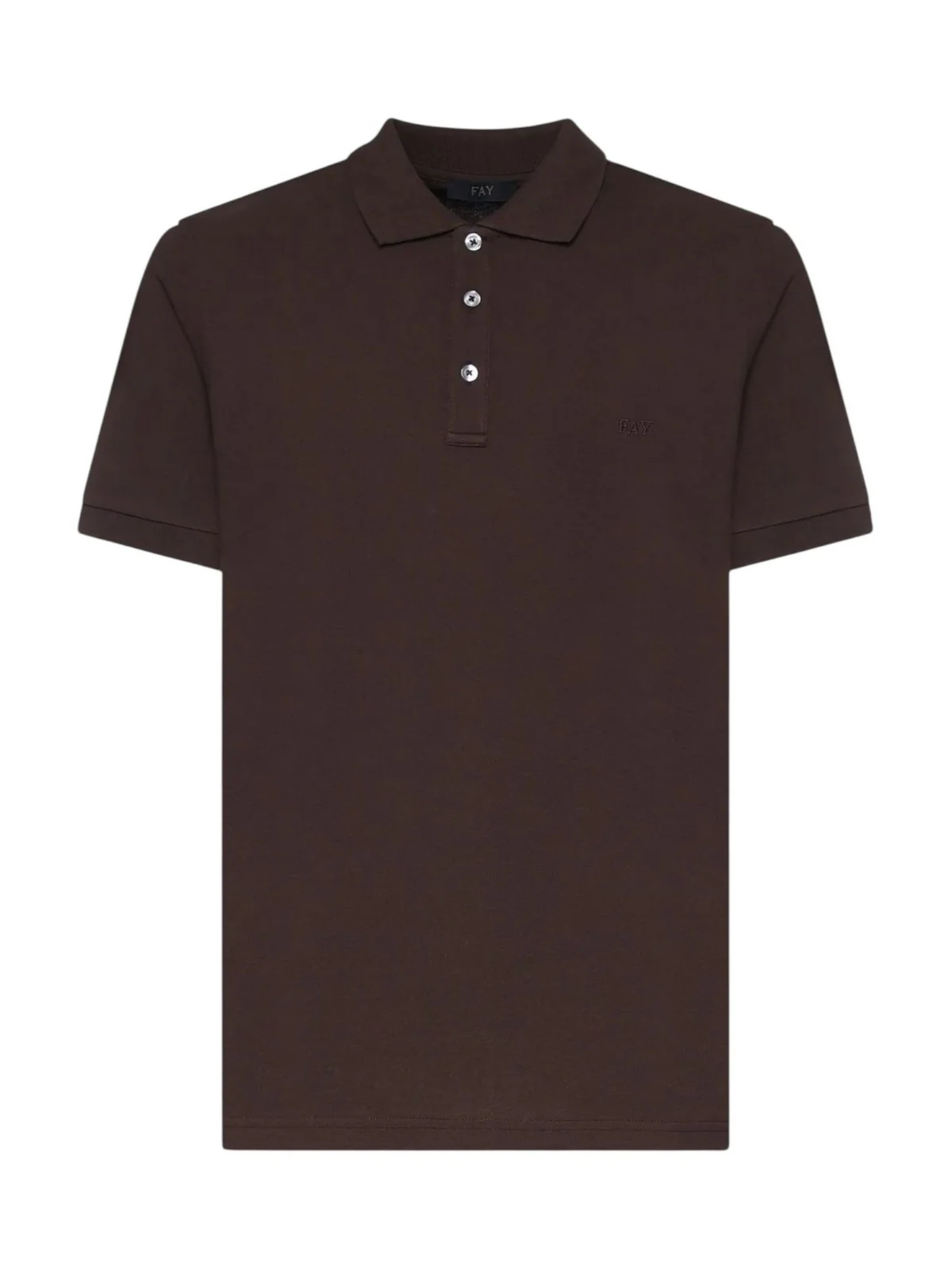 FAY Polo Uomo NPMB252144STDWS601 Marrone