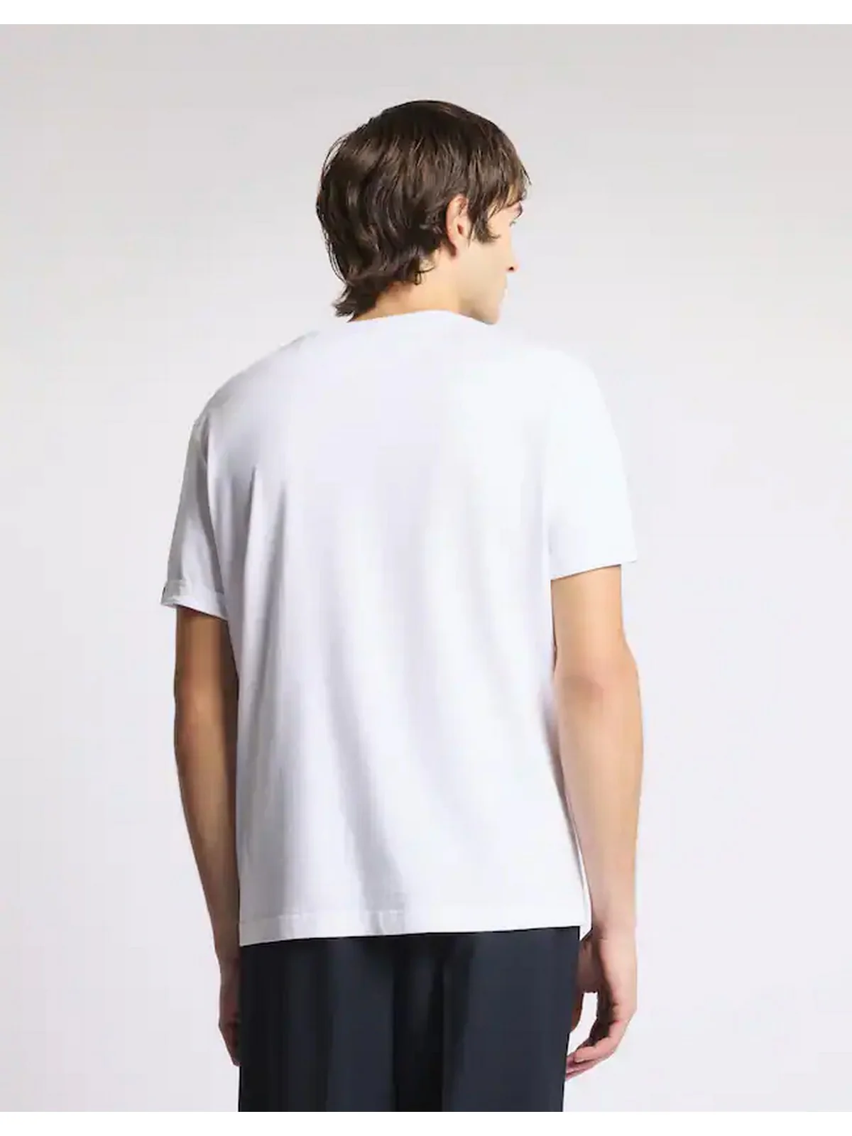 FAY T-shirt Uomo  NPMB3521330UCXB001 Bianco - Image 3
