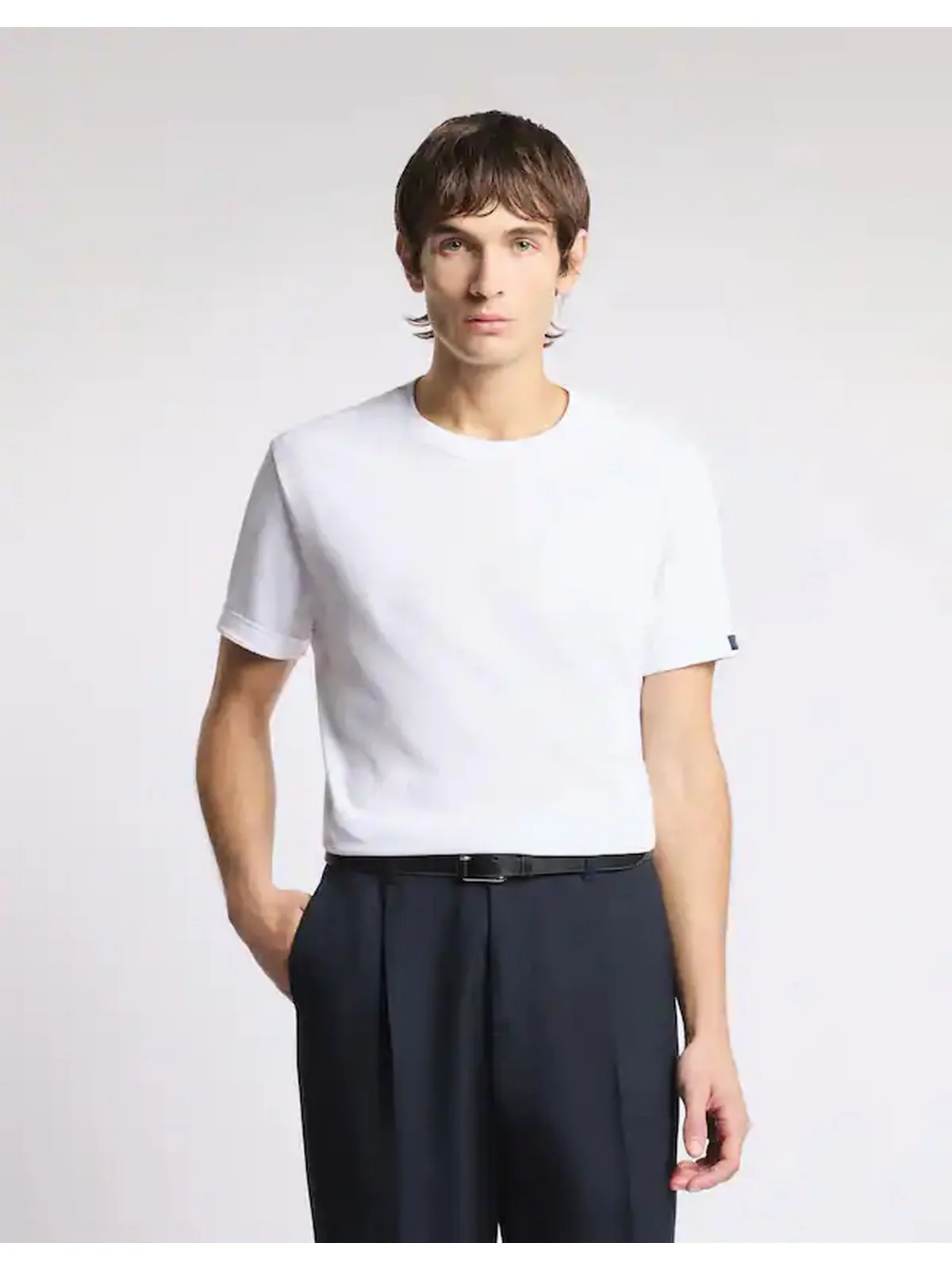 FAY T-shirt Uomo  NPMB3521330UCXB001 Bianco - Image 4