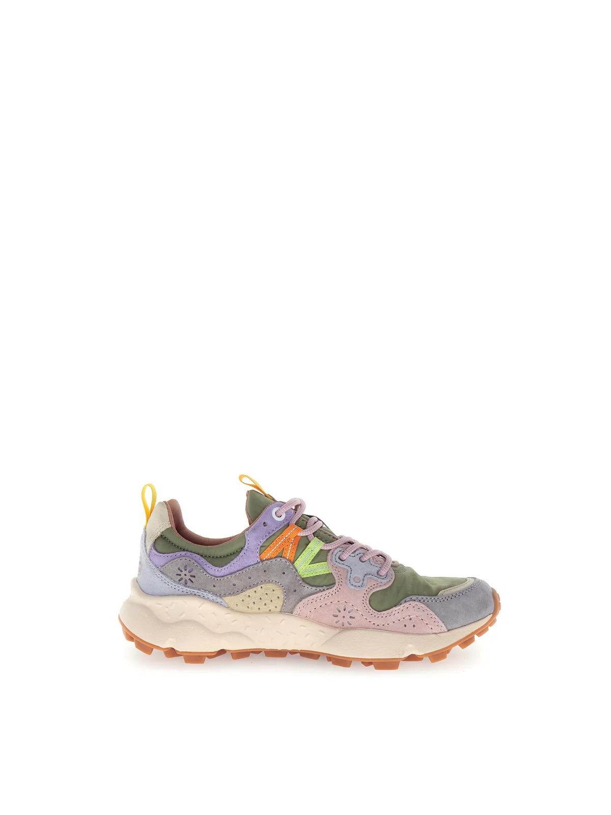 FLOWER MOUNTAIN Sneaker Donna YAMANO 3 WOMAN 2017817-01-1B43 LIGHT GREY-MILITARE-CIPRIA - Image 3