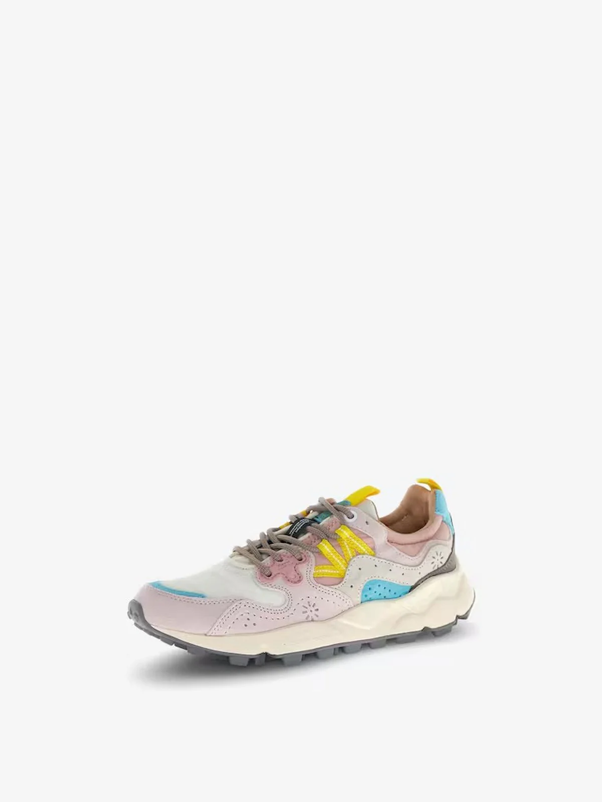 FLOWER MOUNTAIN Sneaker Donna YAMANO 3 WOMAN 2017817-01-1B54 LIGHT PINK-OFFWHITE-PINK - Image 3