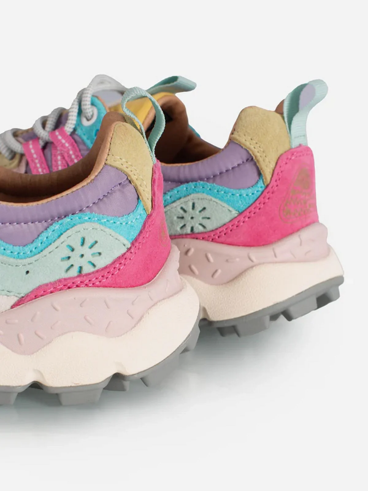 FLOWER MOUNTAIN Sneaker Donna YAMANO 3 WOMAN 2017817-01-1H07 PINK-OCHER-LIGHT PINK - Image 5