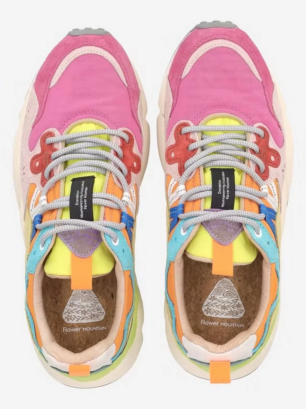FLOWER MOUNTAIN Sneaker Donna YAMANO 3 WOMAN 2017817-01-1L43 FUCHSIA-PINK-MULTI - Image 3