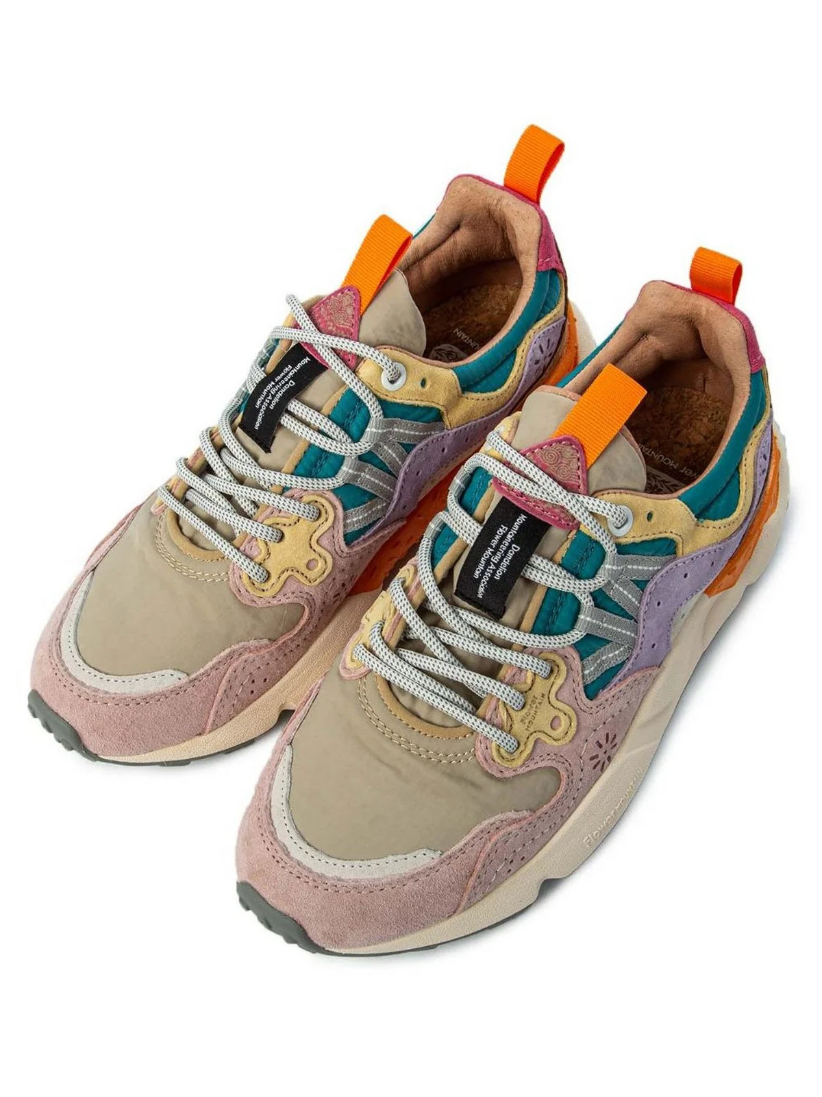 FLOWER MOUNTAIN Sneaker Donna YAMANO 3 WOMAN 2017817-01-3M51 LIGHT PINK-LILAC-PETROL - Image 3