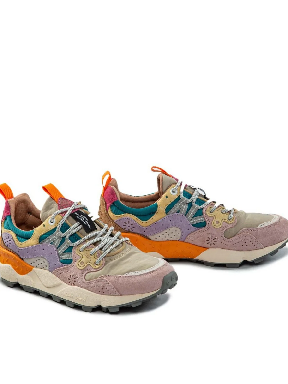 FLOWER MOUNTAIN Sneaker Donna YAMANO 3 WOMAN 2017817-01-3M51 LIGHT PINK-LILAC-PETROL - Image 4
