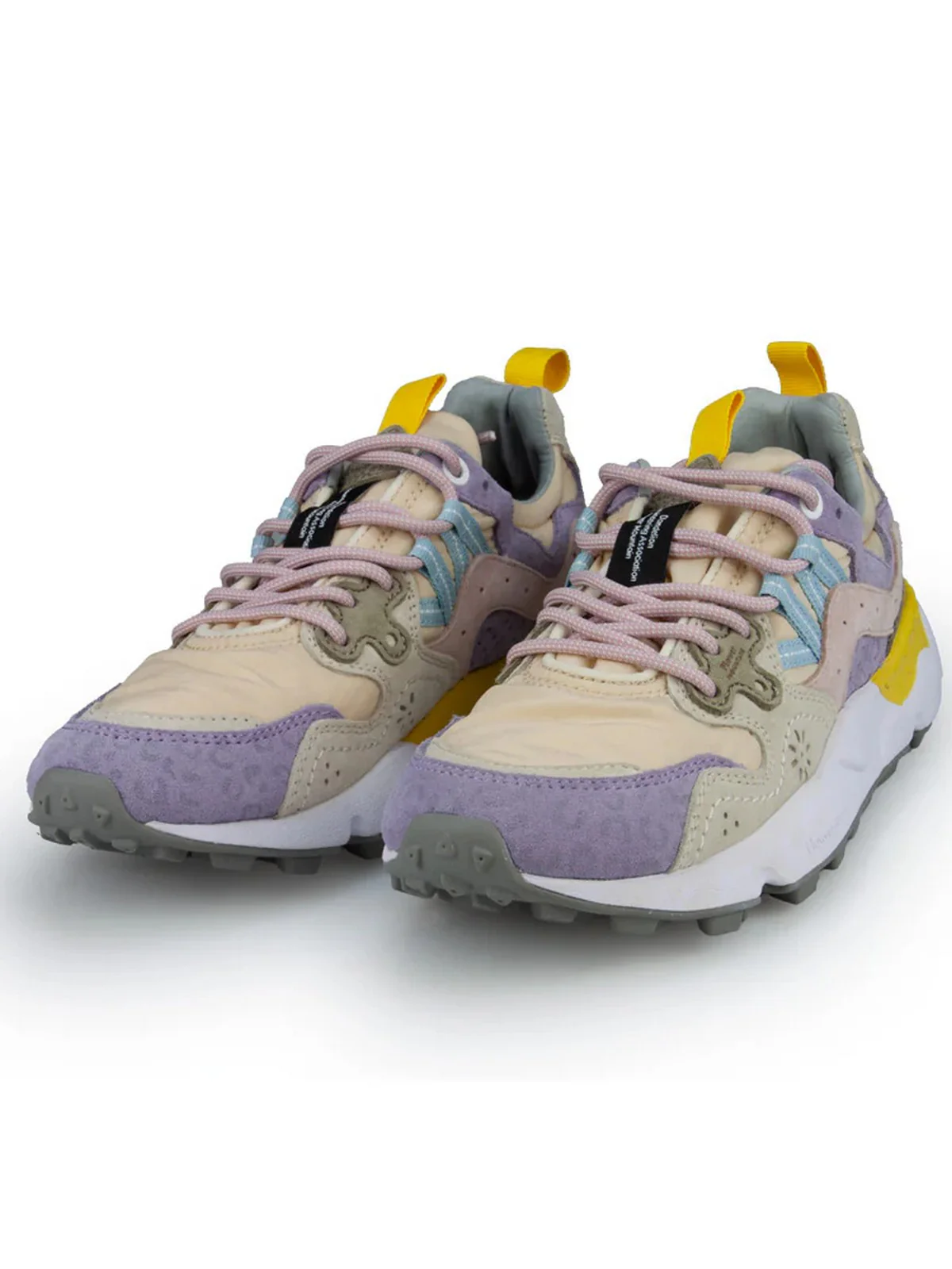 FLOWER MOUNTAIN Sneaker Donna YAMANO 3 WOMAN 2017817-63-1M33 LILAC-SALMON-PINK - Image 4
