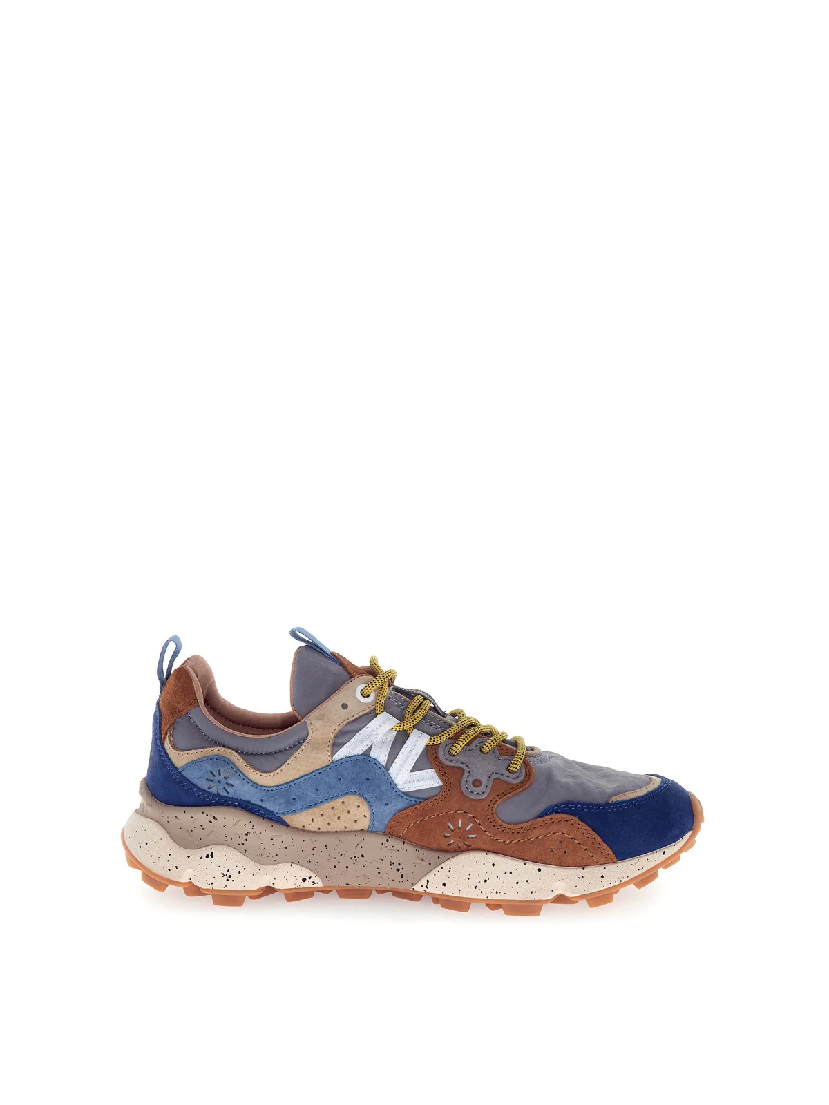 FLOWER MOUNTAIN Sneaker Uomo YAMANO 3 MAN 2017816-01-3D67 BROWN-DEEP PETROL-LIGHT BLUE - Image 3