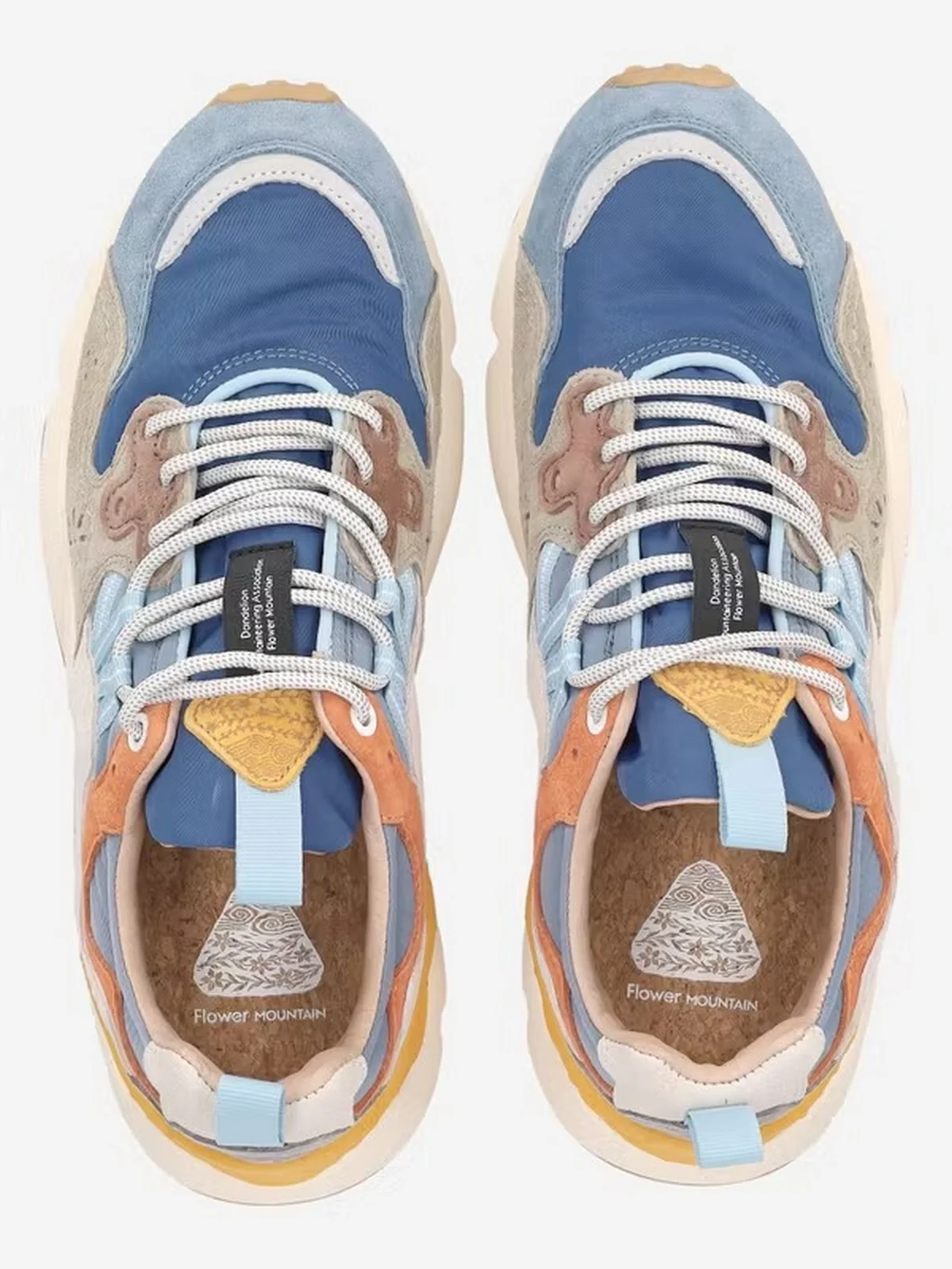 FLOWER MOUNTAIN Sneaker Uomo YAMANO 3 UNI 2017818-01-1B13 AZURE-SAGE - Image 3