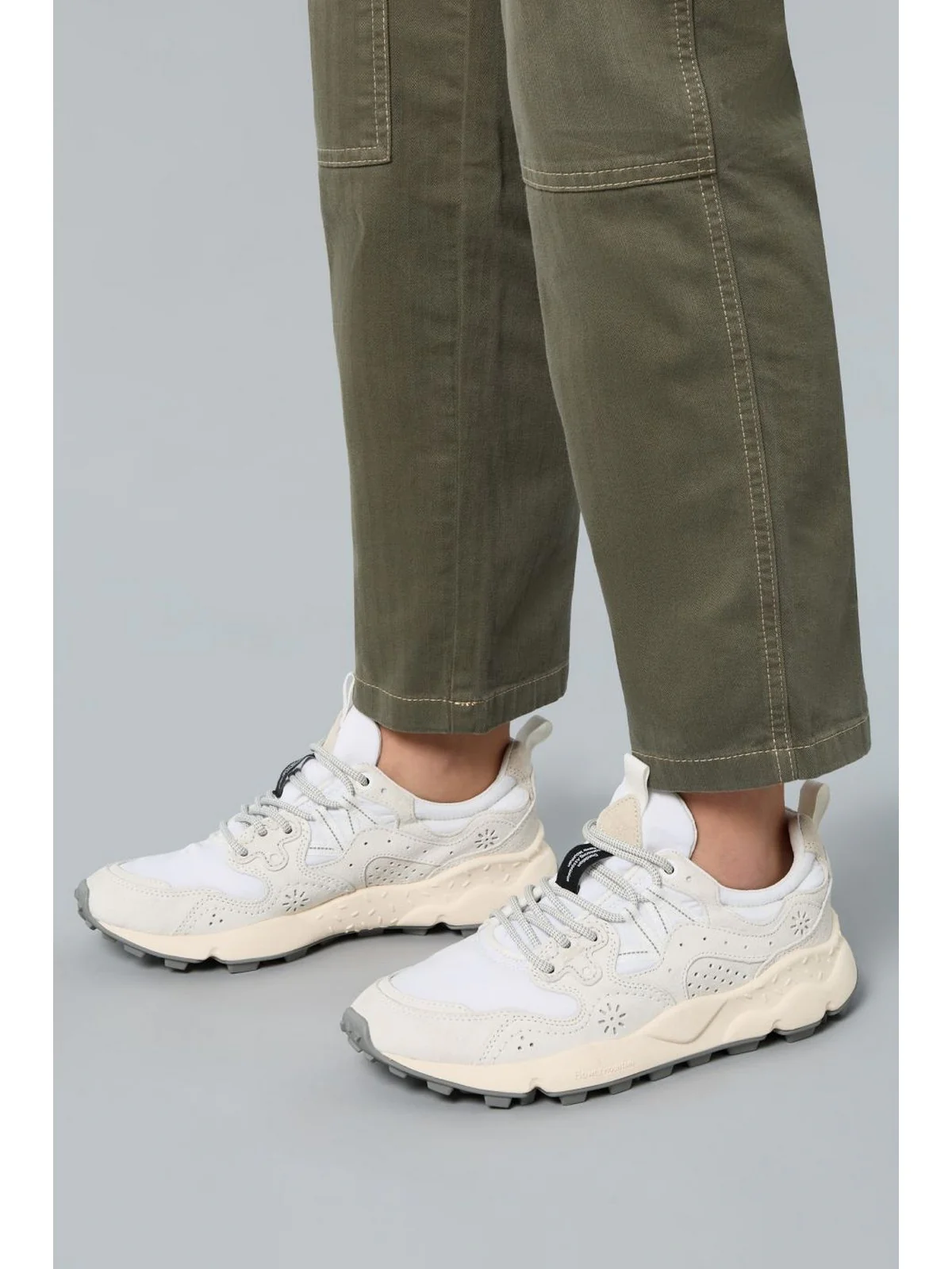 FLOWER MOUNTAIN Sneaker Uomo YAMANO 3 UNI 2017818-01-1N38 Bianco. - Image 5