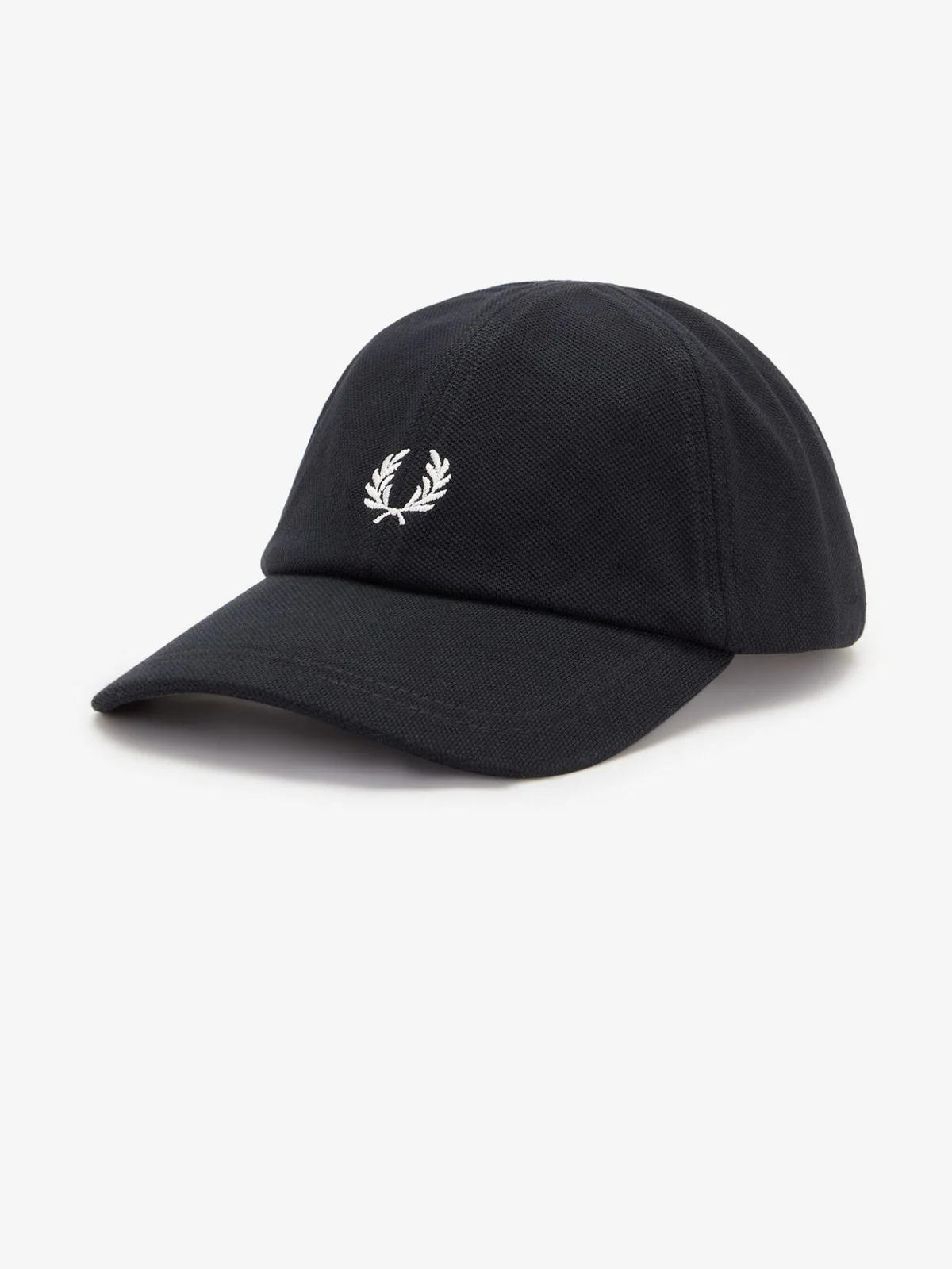 FRED PERRY Cappello Uomo FP PIQUE CLASSIC CAP FP-HW2295-57 843 BLACK/SNOWWHITE - Image 4