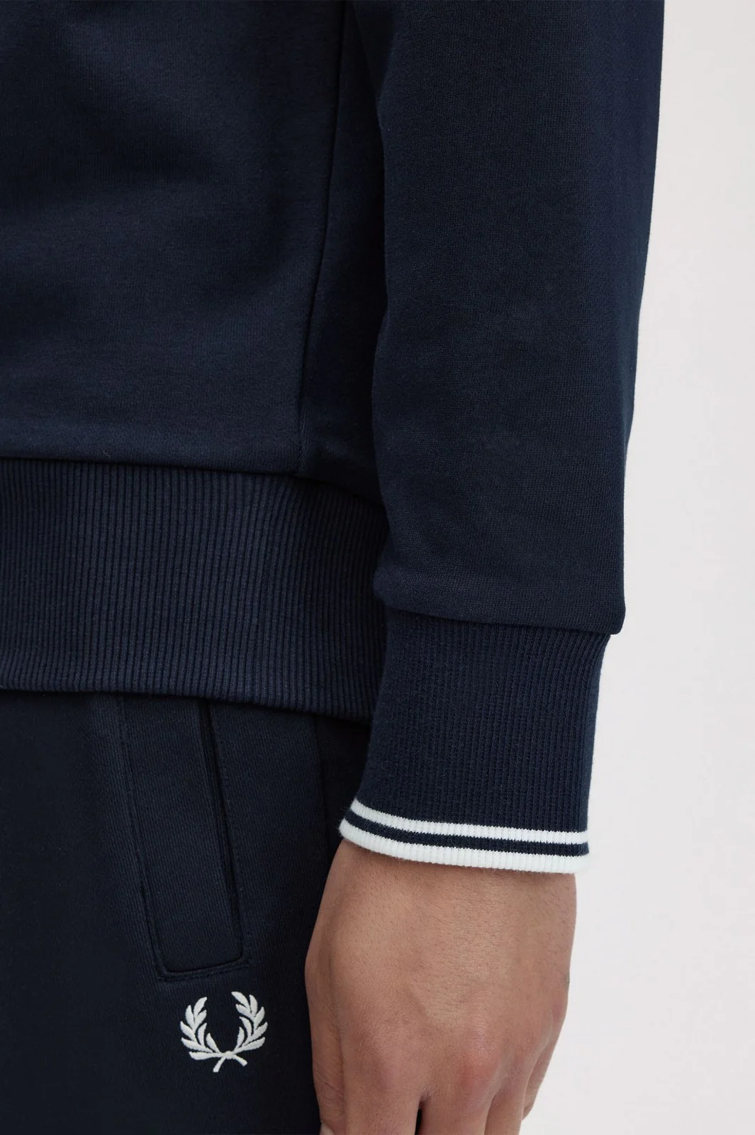 FRED PERRY Felpa Uomo FP CREW NECK SWEATSHIRT FP-M7535-57 248 NAVY - Image 3