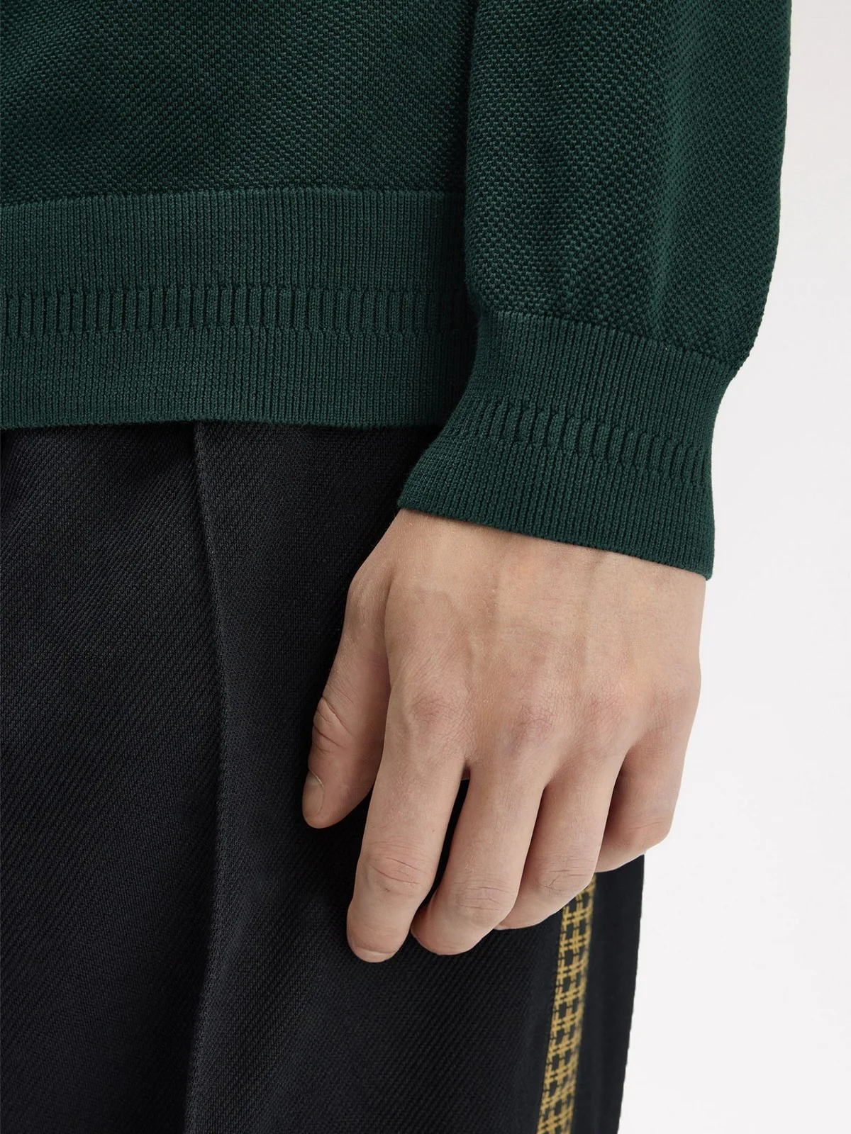 FRED PERRY Maglia Uomo FP PIQUE STITCH JUMPER FP-K1309-57 30A GRASSROOTS - Image 2