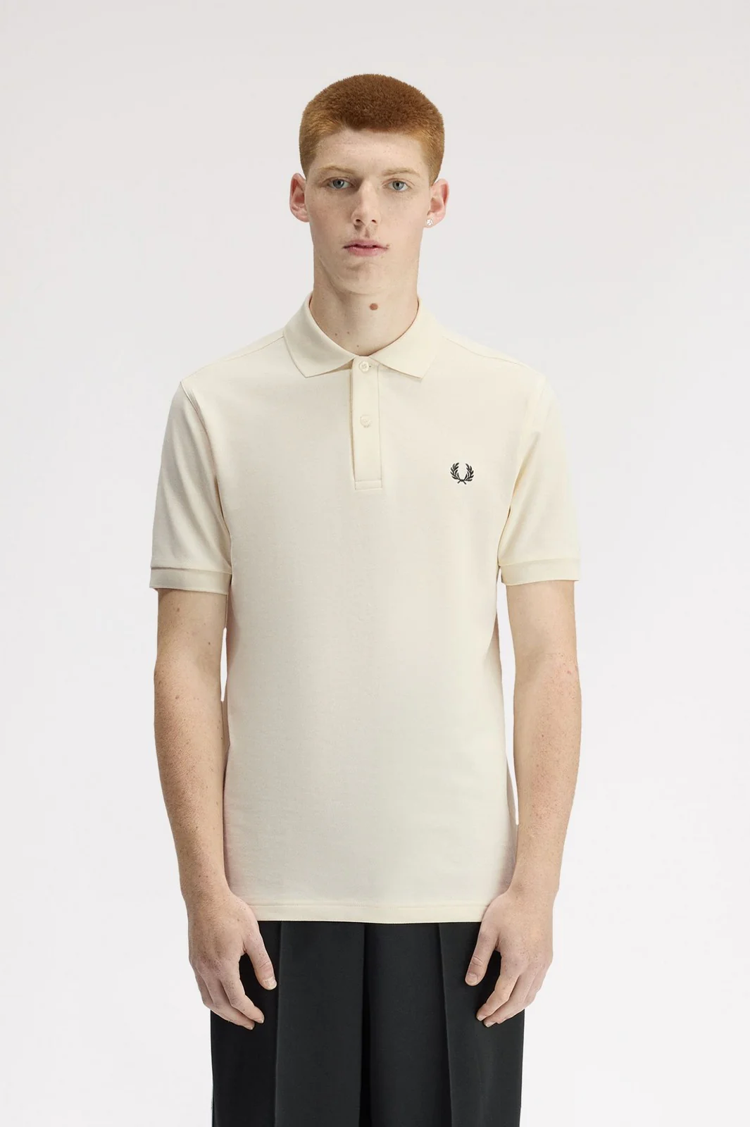 FRED PERRY Polo Uomo FP THE FRED PERRY SHIRT FP-M6000-57 13B ECRU/GRASSROOTS - Image 5