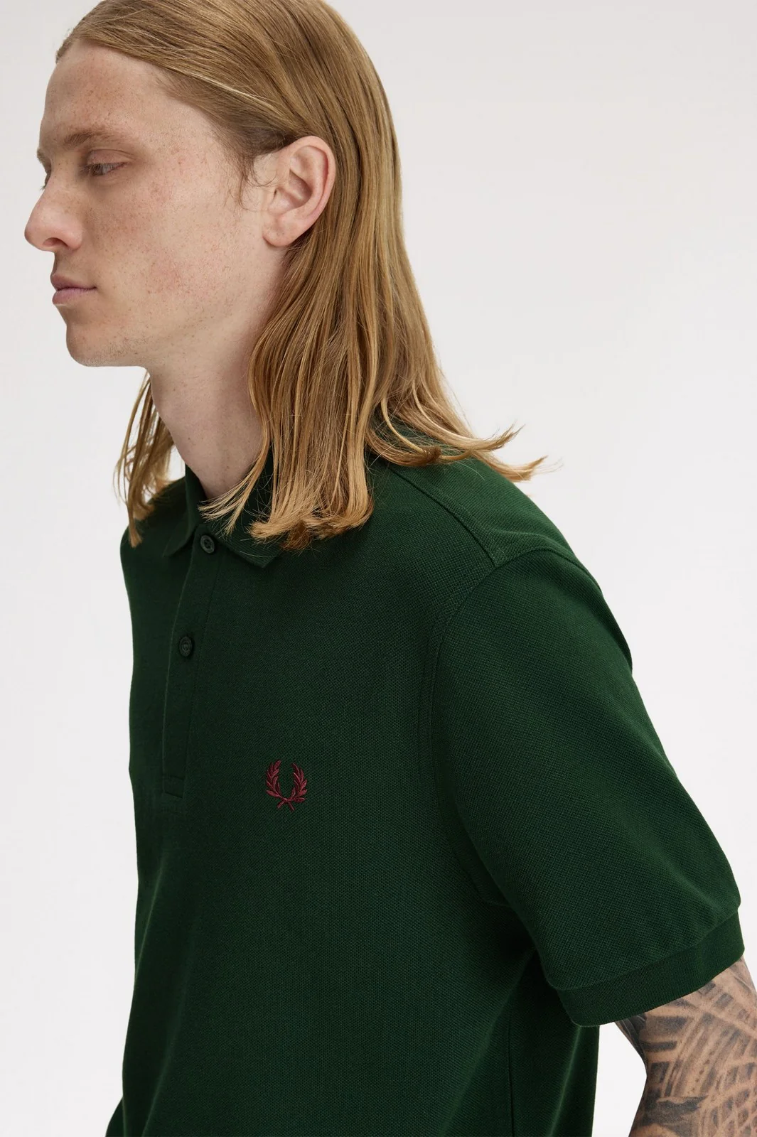 FRED PERRY Polo Uomo FP THE FRED PERRY SHIRT FP-M6000-57 15B GRASSROOTS/OXBLO - Image 3