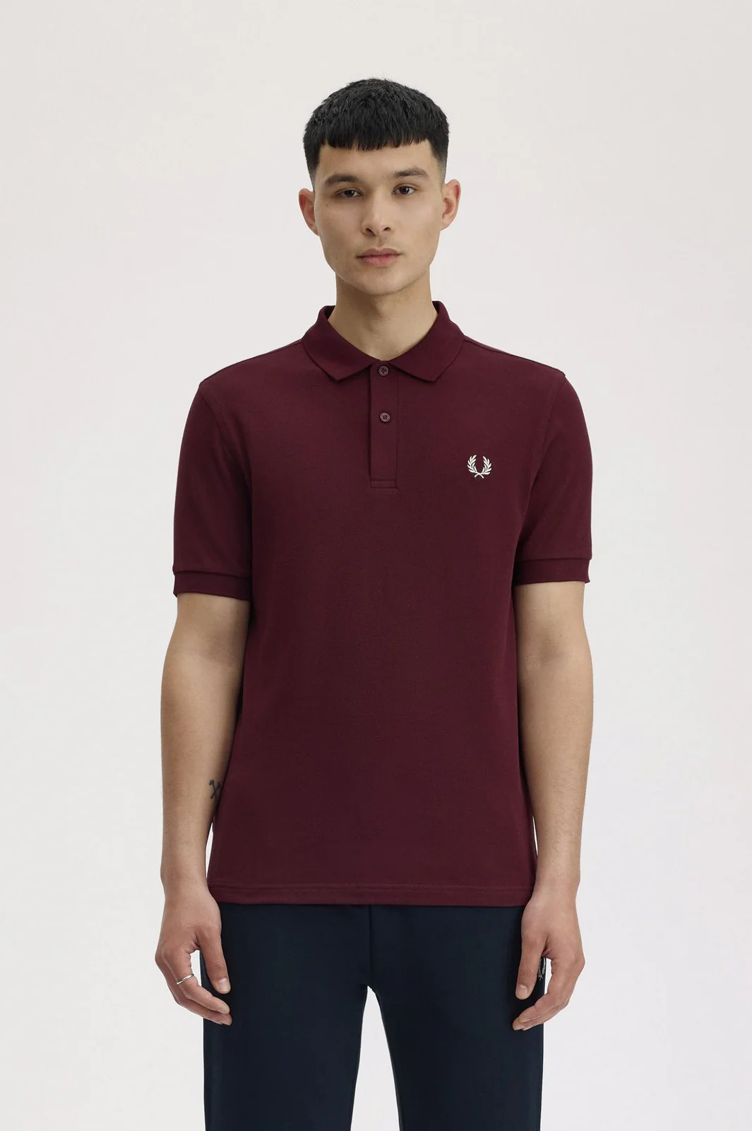 FRED PERRY Polo Uomo FP THE FRED PERRY SHIRT FP-M6000-57 597 OXBLOOD - Image 5