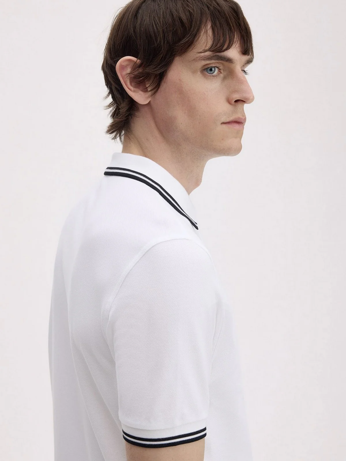 FRED PERRY Polo Uomo FP TWIN TIPPED FRED PERRY SHIRT FP-M3600P-57 200 WHITE - Image 4