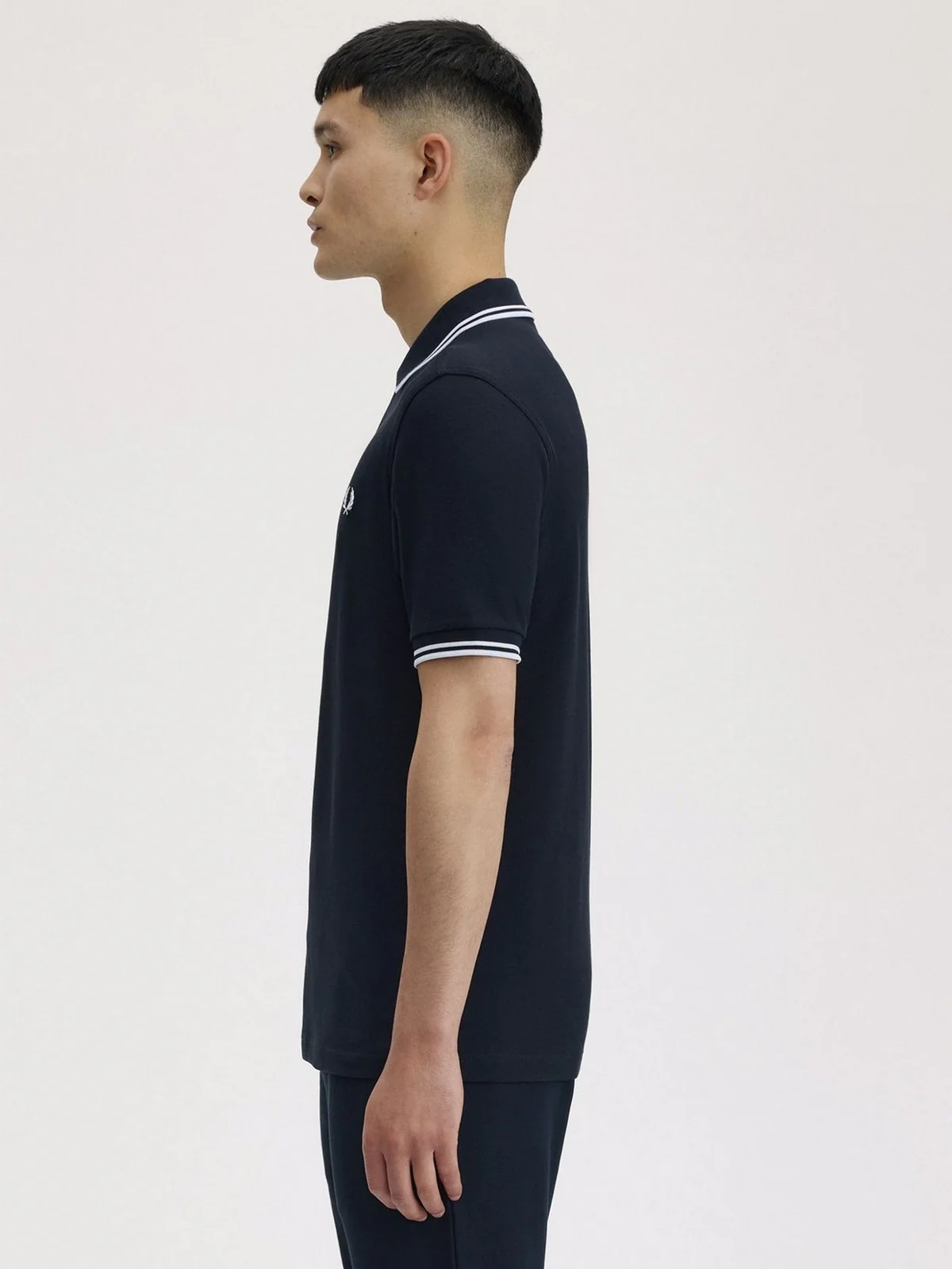 FRED PERRY Polo Uomo FP TWIN TIPPED FRED PERRY SHIRT FP-M3600P-57 238 NAVY/WHITE - Image 4