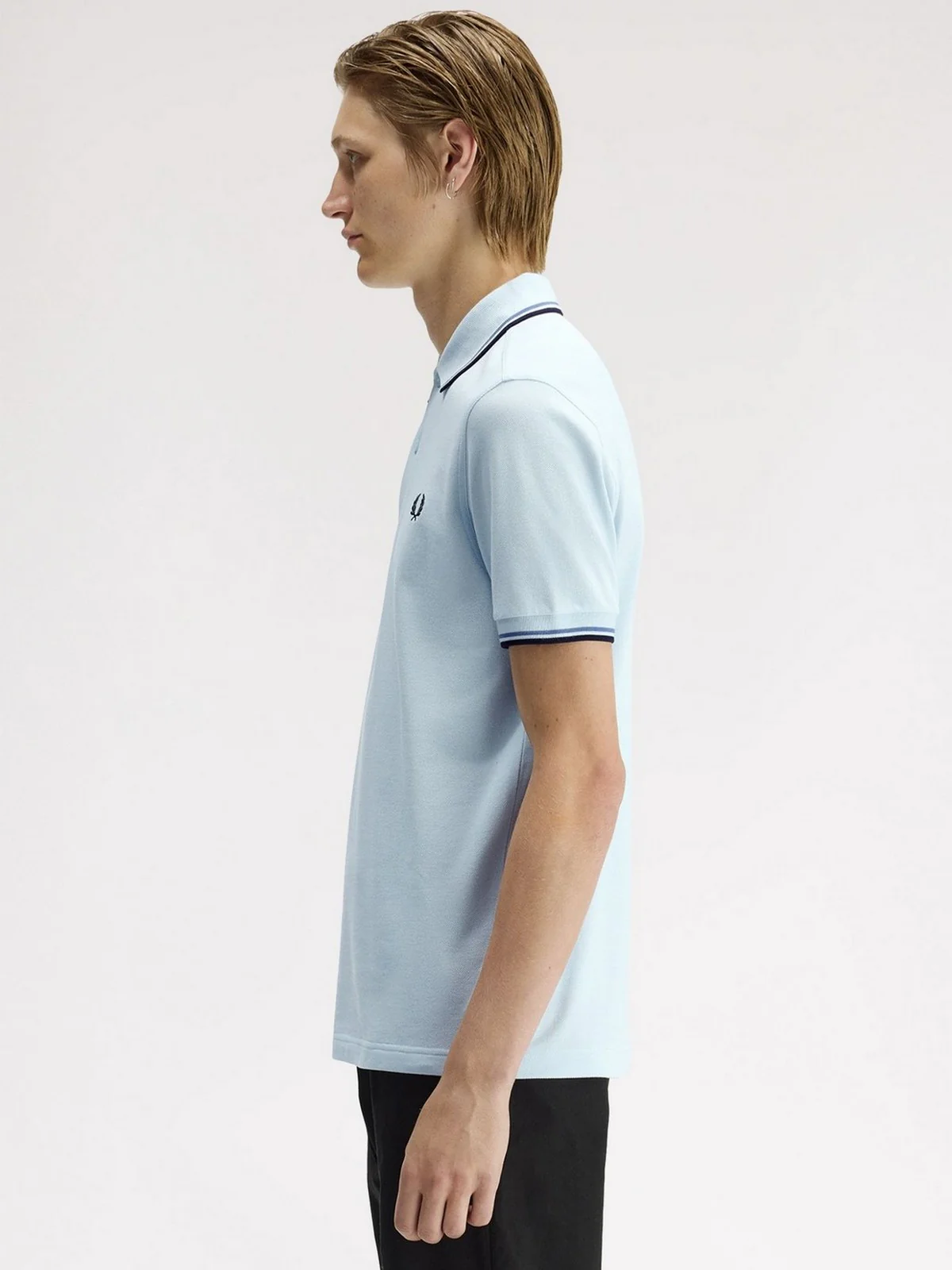 FRED PERRY Polo Uomo FP TWIN TIPPED FRED PERRY SHIRT FP-M3600P-57 96A LGTIC/ACEBL/NAVY - Image 5